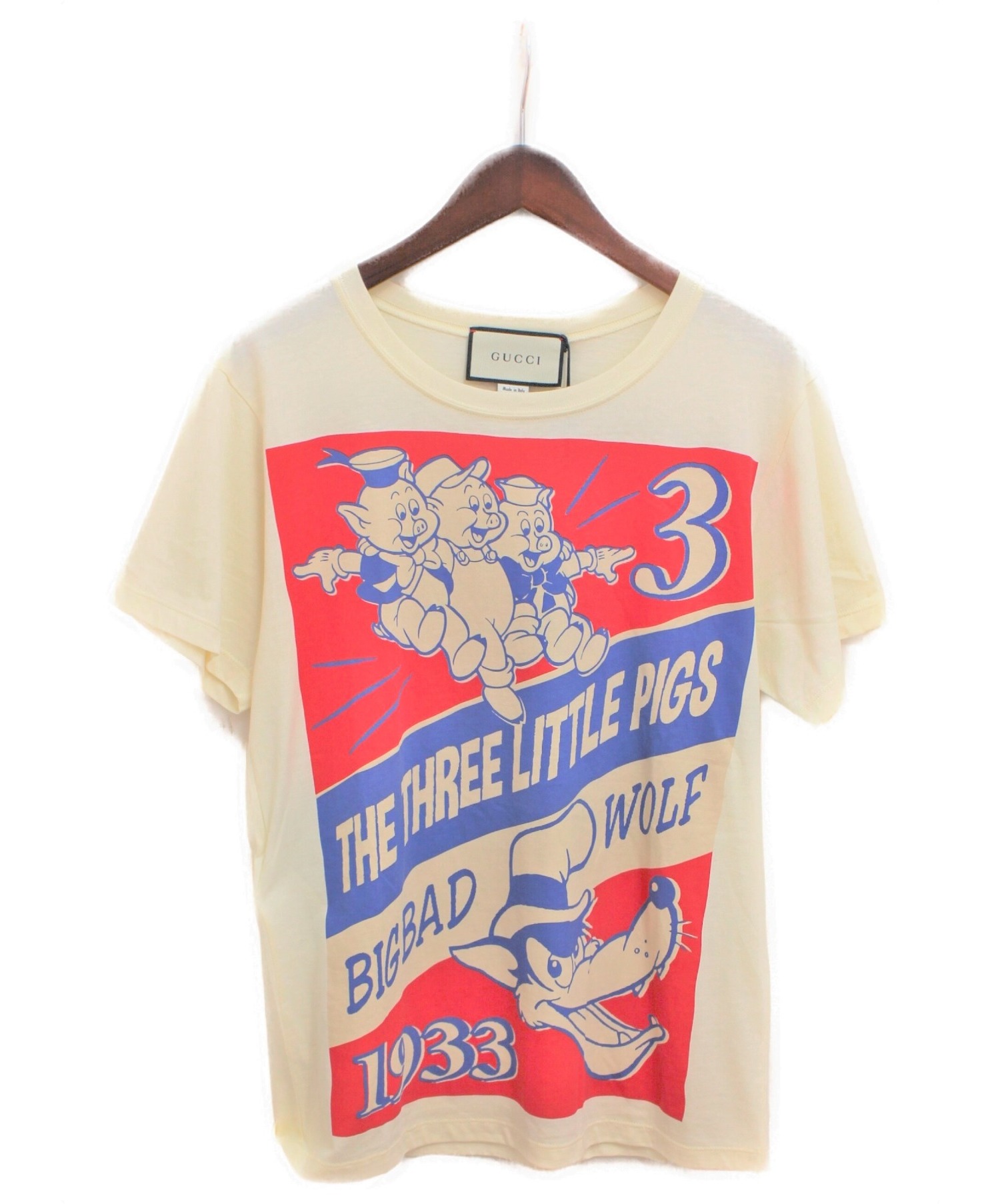 中古・古着通販】GUCCI (グッチ) ×Disney プリントTシャツ オフ 
