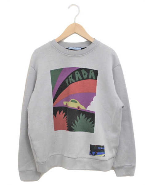 中古・古着通販】PRADA (プラダ) スウェットシャツ グレー サイズ:M