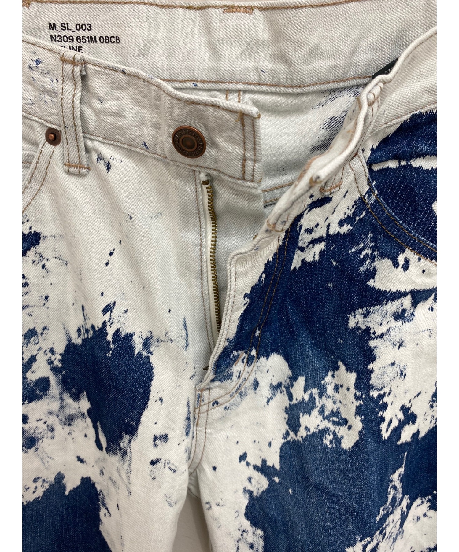 2021SS セリーヌ／ブリーチウォッシュデニム ツートーン ブリーチ