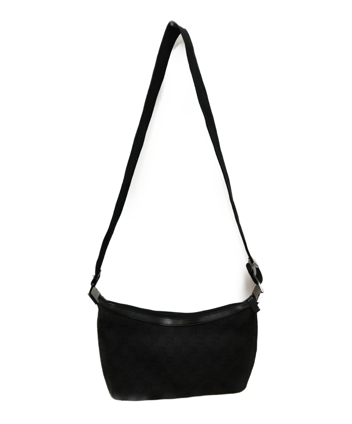 中古・古着通販】GUCCI (グッチ) ワンショルダーバッグ ブラック