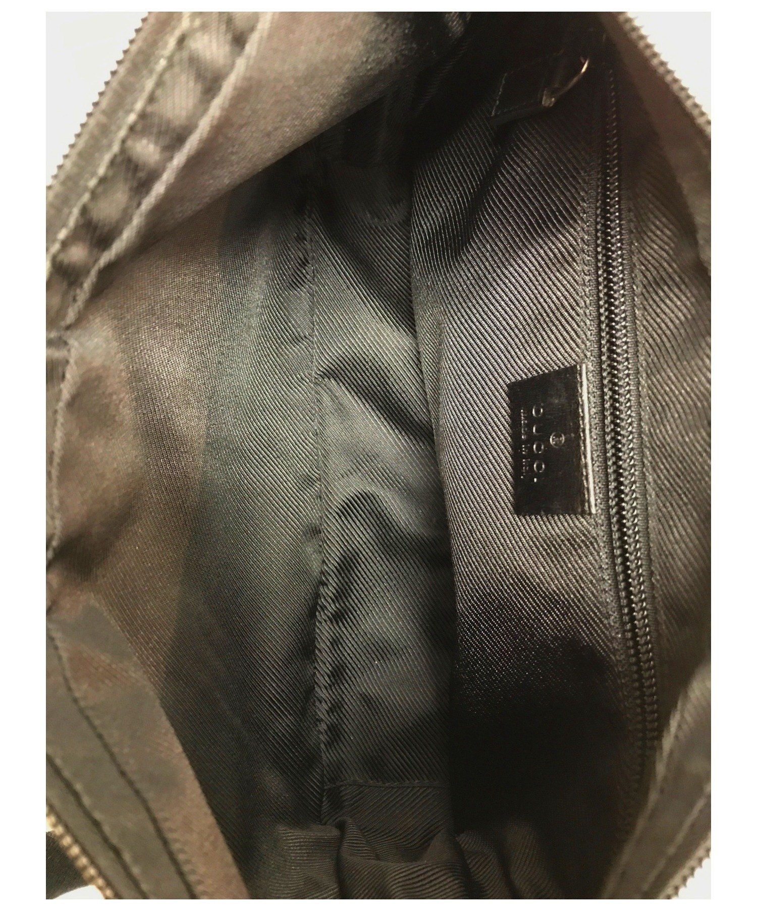 中古・古着通販】GUCCI (グッチ) ワンショルダーバッグ ブラック