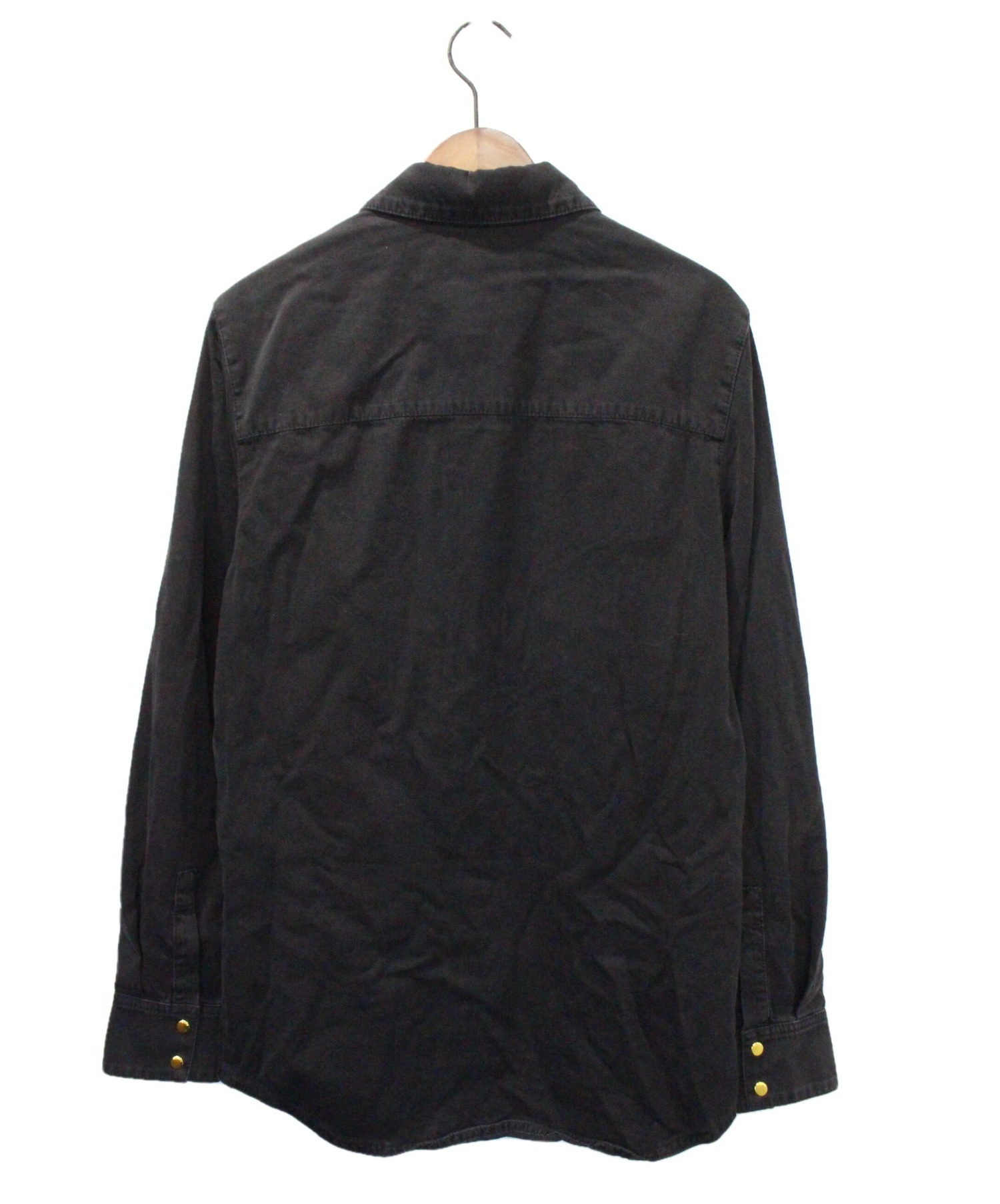 中古・古着通販】GUCCI (グッチ) ブラックデニムエコウォッシュシャツ