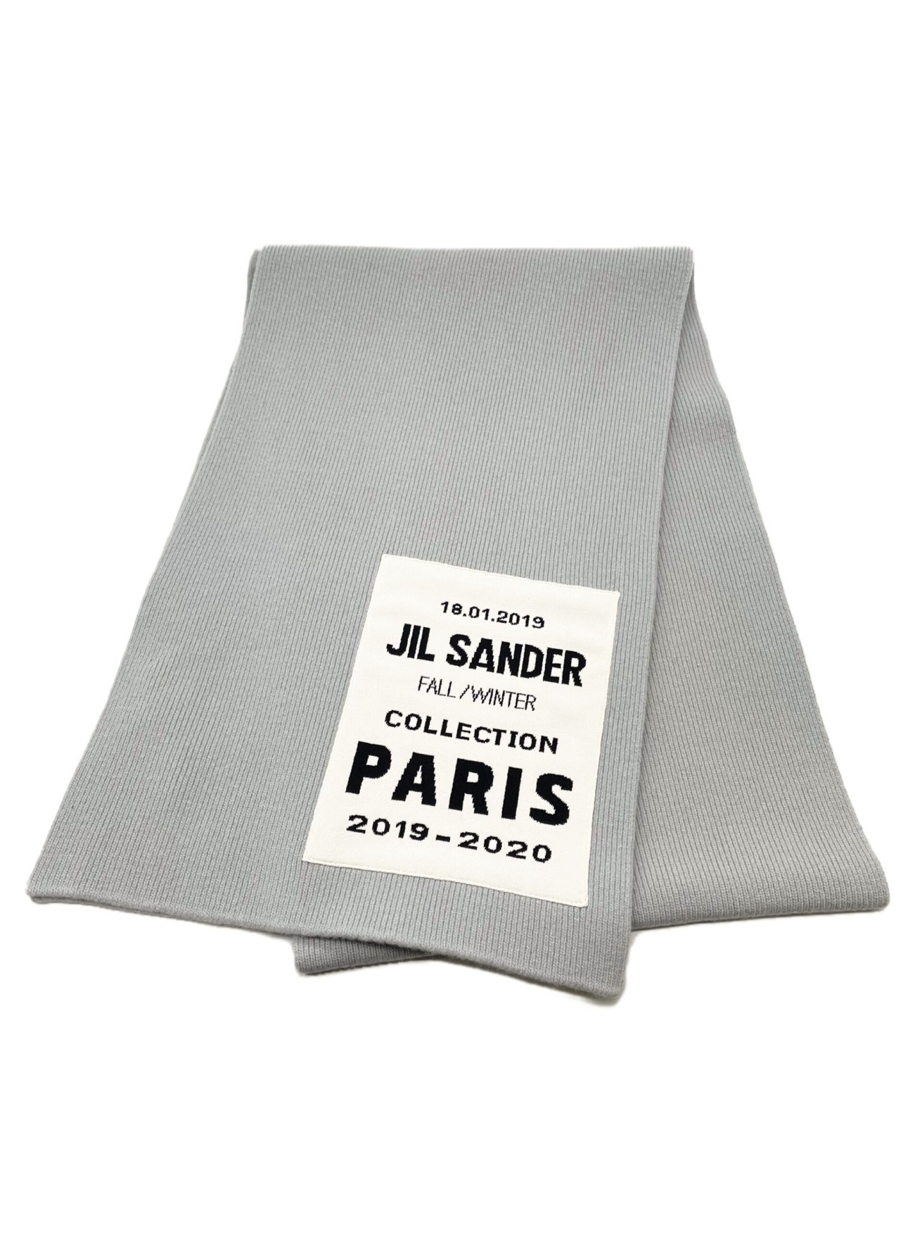 中古・古着通販】JIL SANDER (ジルサンダー) ロゴパッチマフラー 中古・古着通販】JIL SANDER (ジルサンダー) ロゴパッチマフラー