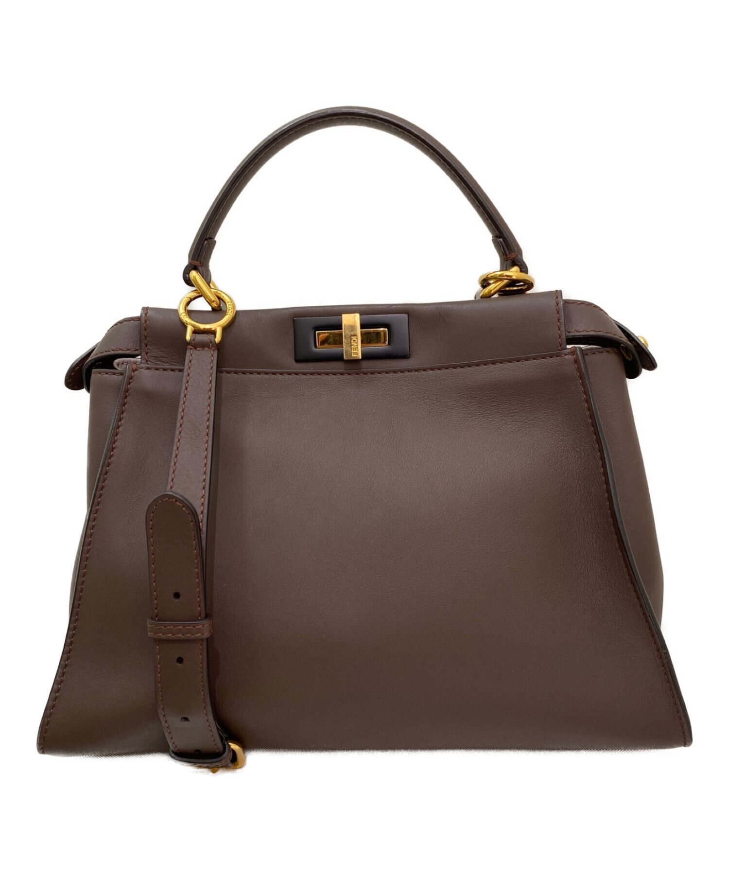 中古・古着通販】FENDI (フェンディ) ピーカブー ブラウン サイズ 