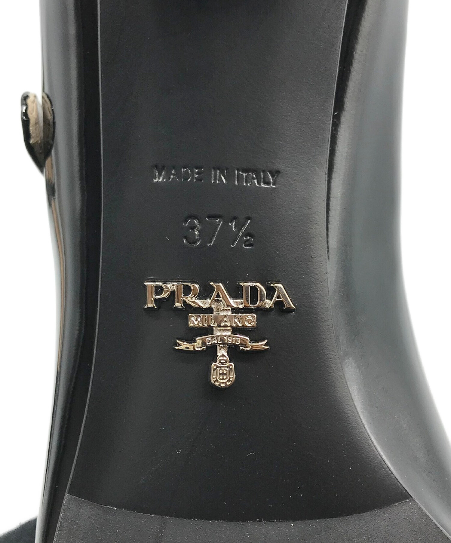 中古・古着通販】PRADA (プラダ) パテントレザーパンプス ブラック 