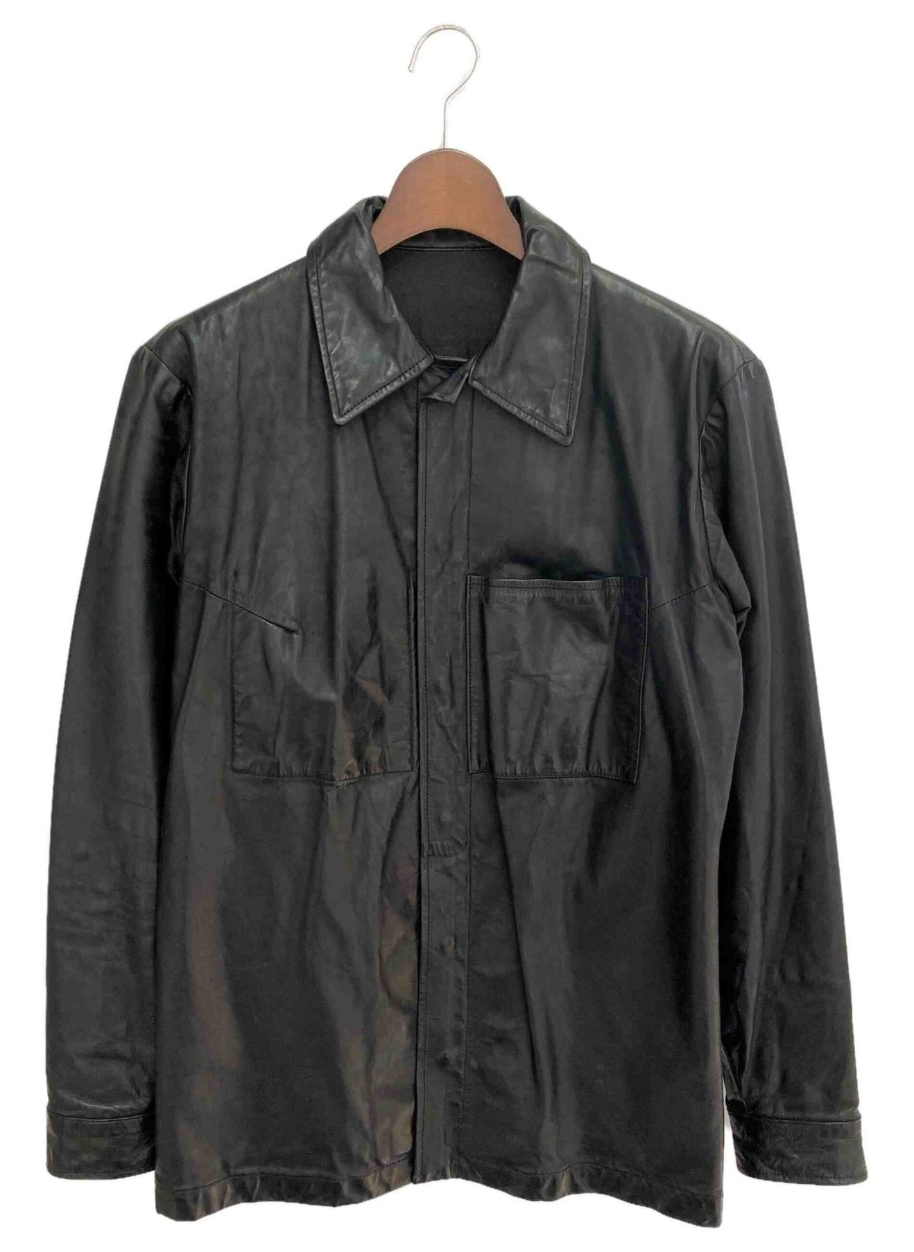 中古・古着通販】Maison Margiela (メゾンマルジェラ) レザーシャツ 