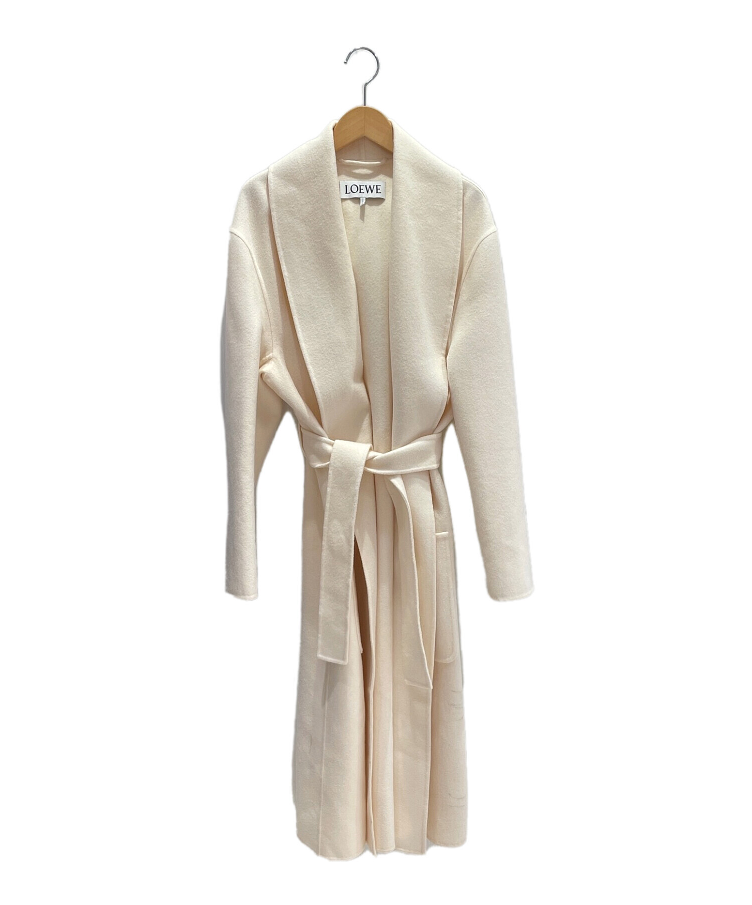 中古・古着通販】LOEWE (ロエベ) ウールカシミヤローブコート オフ