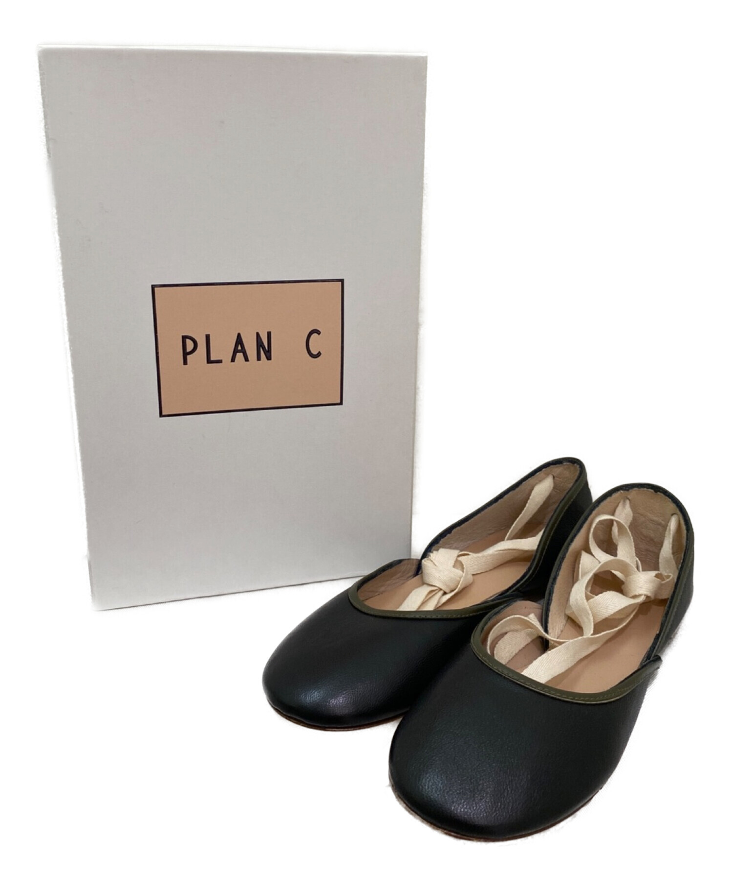 中古・古着通販】PLAN C (プランシー) レースアップバレリーナ 