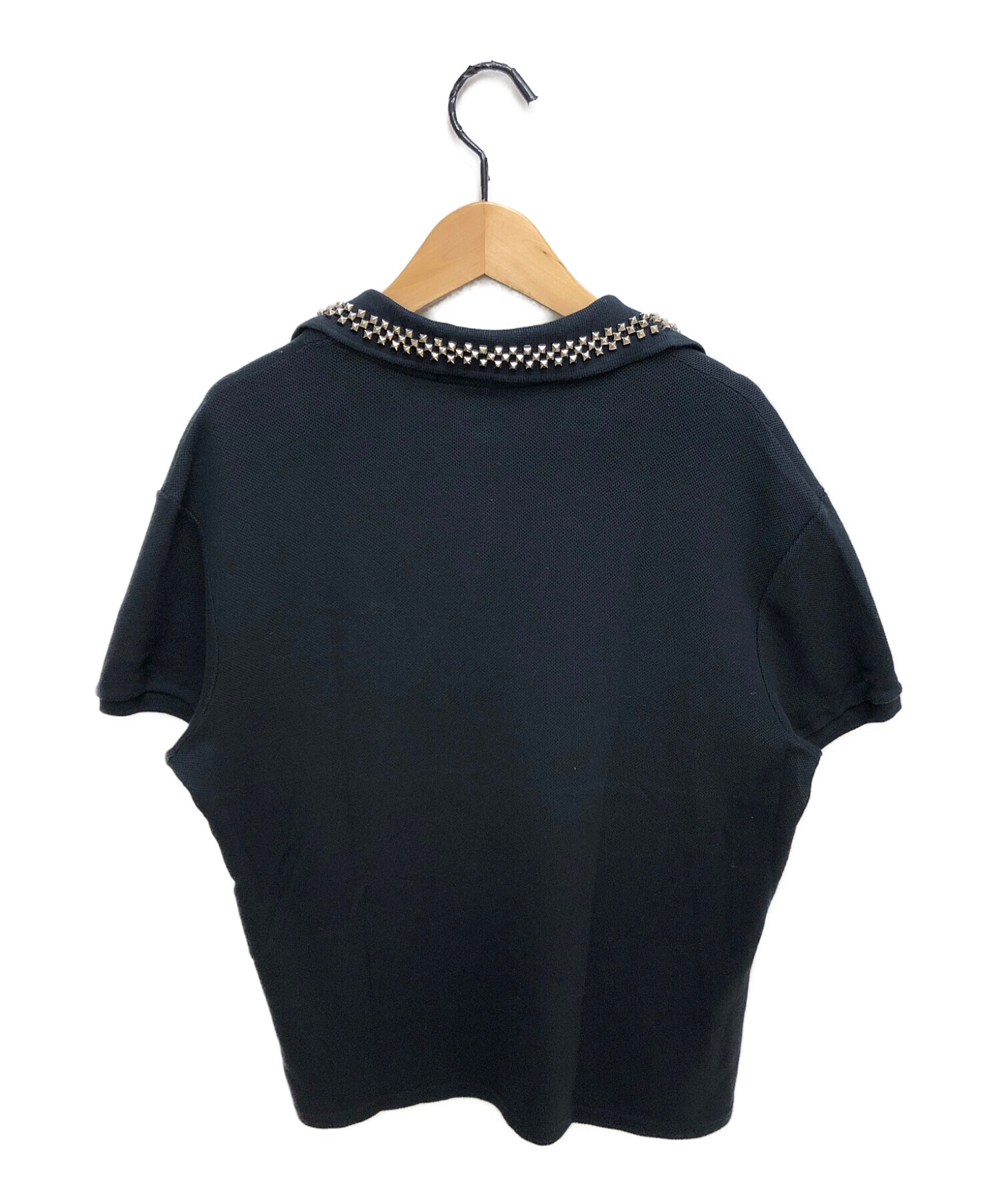 中古・古着通販】GUCCI (グッチ) スタッズポロシャツ ブラック サイズ