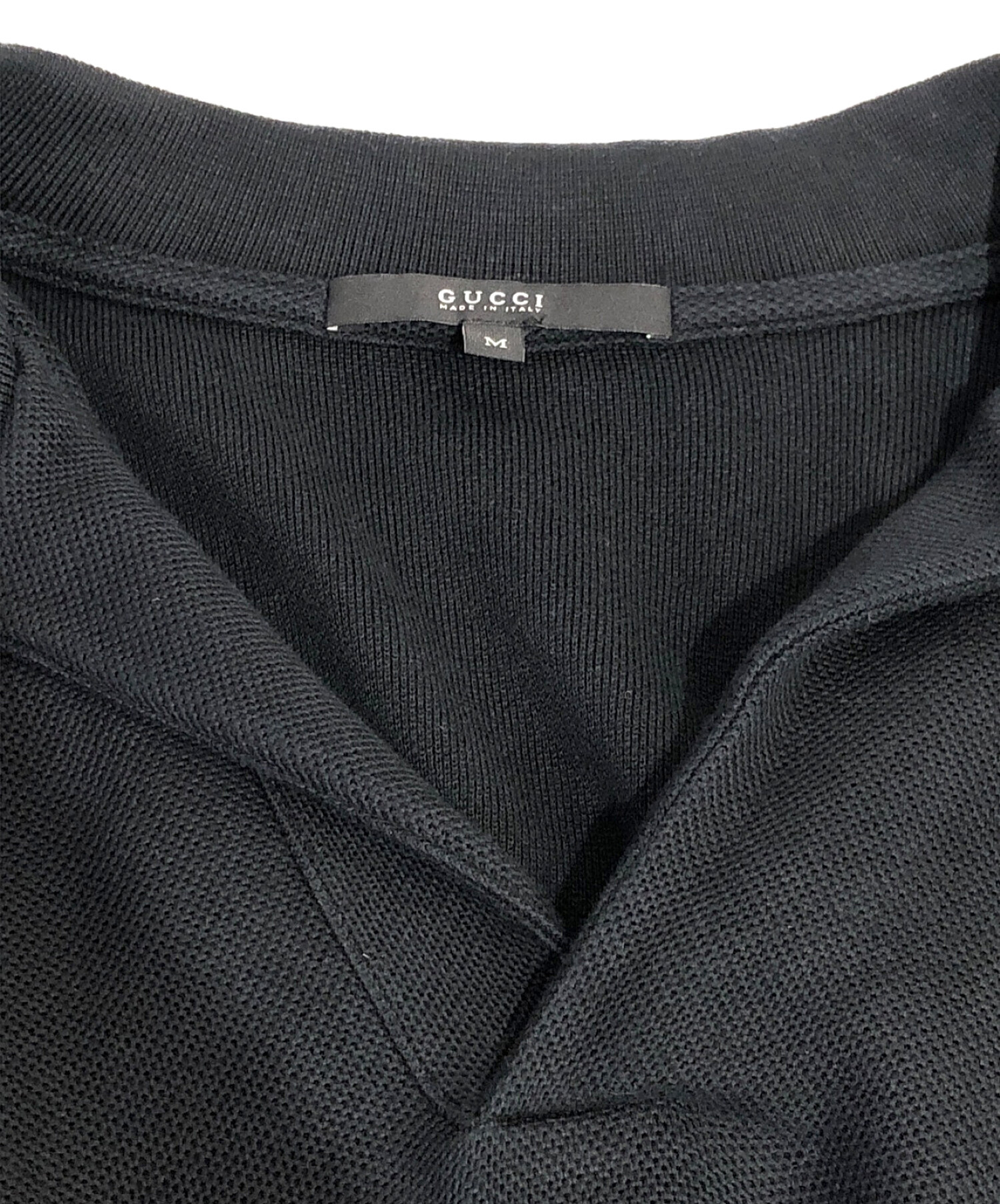 中古・古着通販】GUCCI (グッチ) スタッズポロシャツ ブラック サイズ