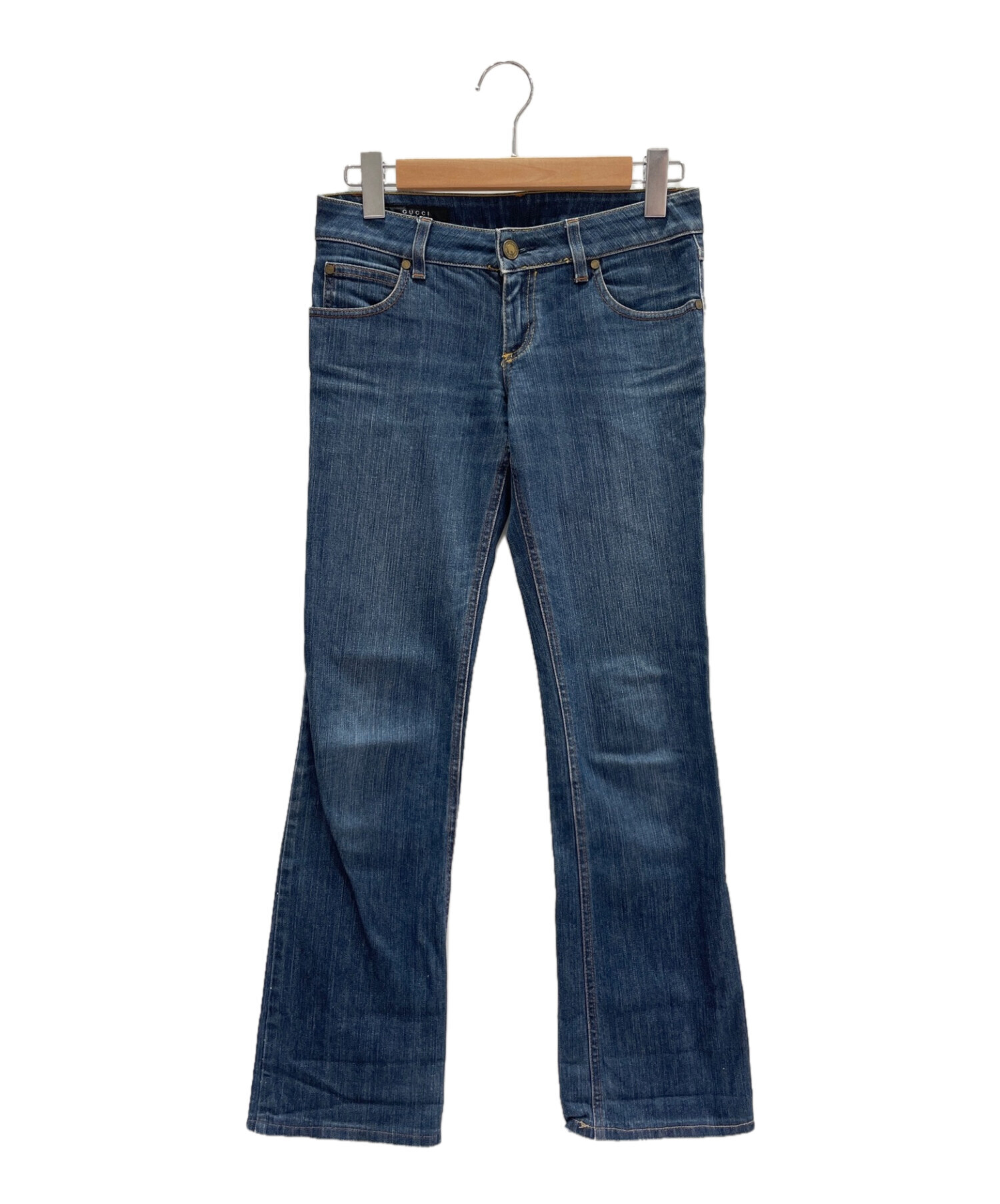 中古・古着通販】GUCCI (グッチ) フレアデニムパンツ インディゴ