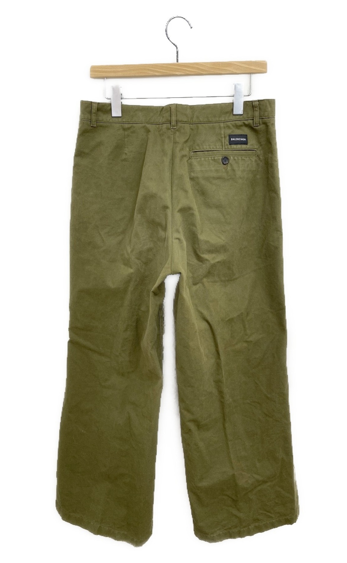 BALENCIAGA オリーブグリーン バングル 中古・古着通販】BALENCIAGA (バレンシアガ) Baggy Trousers オリーブ