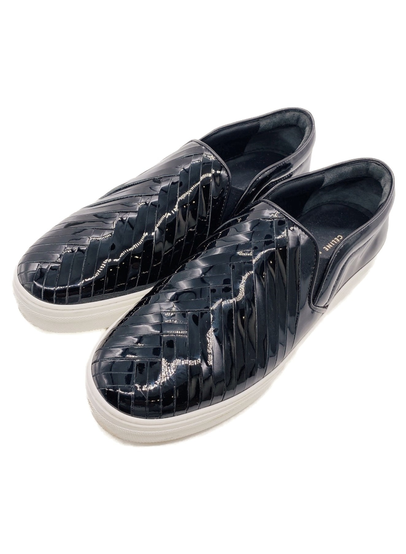 中古・古着通販】CELINE (セリーヌ) スリッポン ブラック サイズ:39