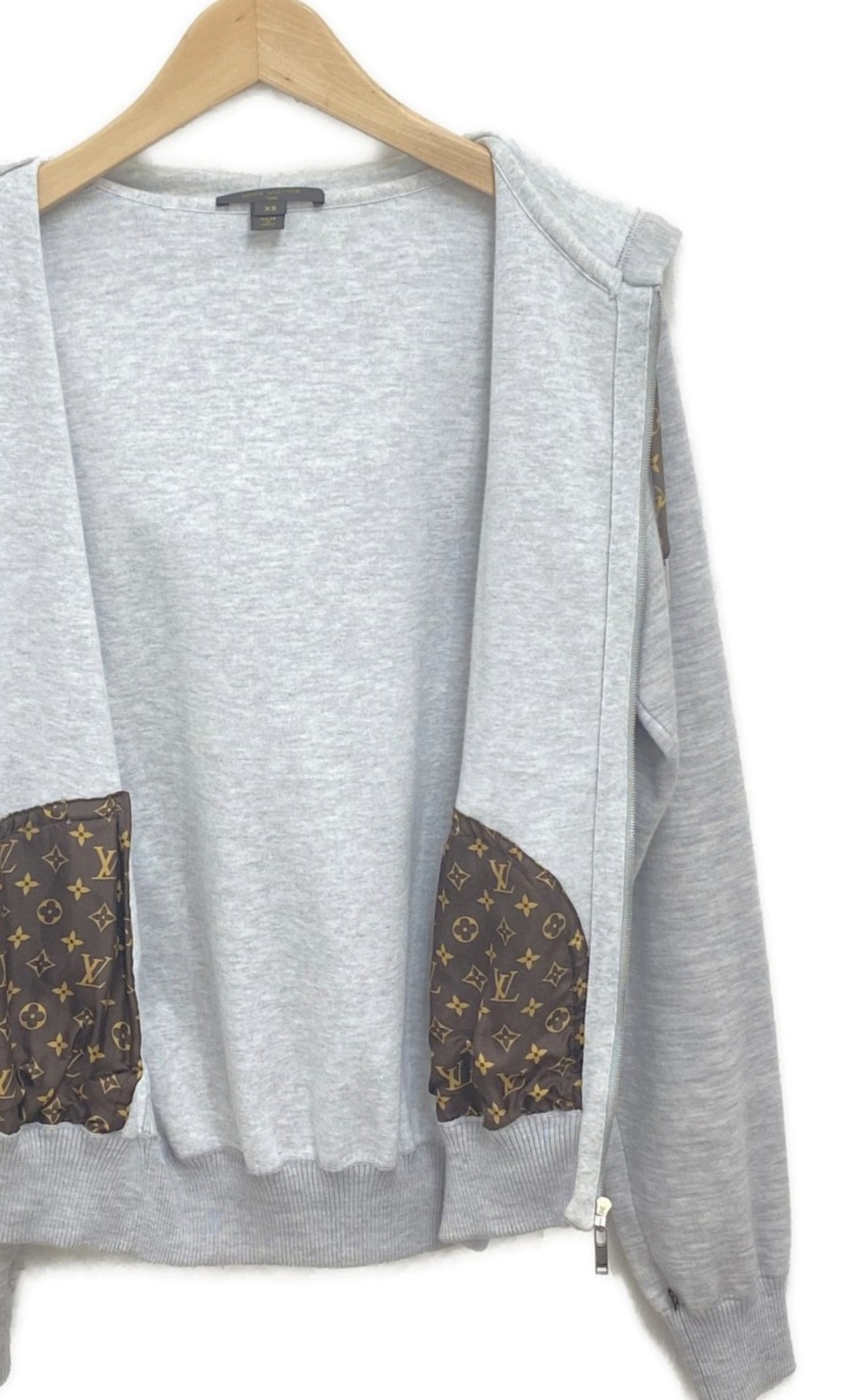 LOUIS VUITTON ルイヴィトン/カシミヤコットンジップパーカー・GY/RW171W OLM FBKC09/M/Bランク/85【中古】 中古・古着通販】LOUIS VUITTON (ルイ ヴィトン) カシミヤコットン