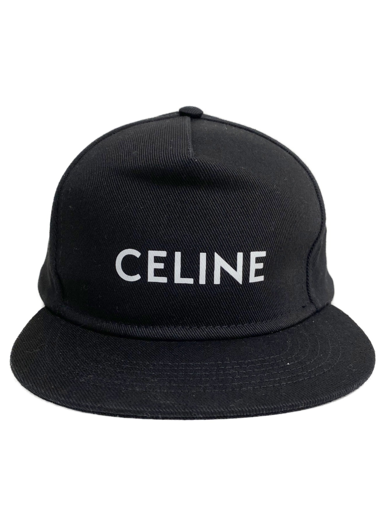 中古・古着通販】CELINE (セリーヌ) ロゴキャップ ブラック サイズ:M  