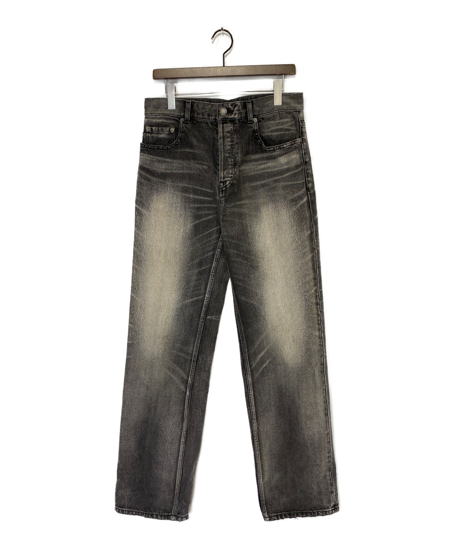 バレンシアガ ワイドデニム バレンシアガ デニム転写ワイドルーズ