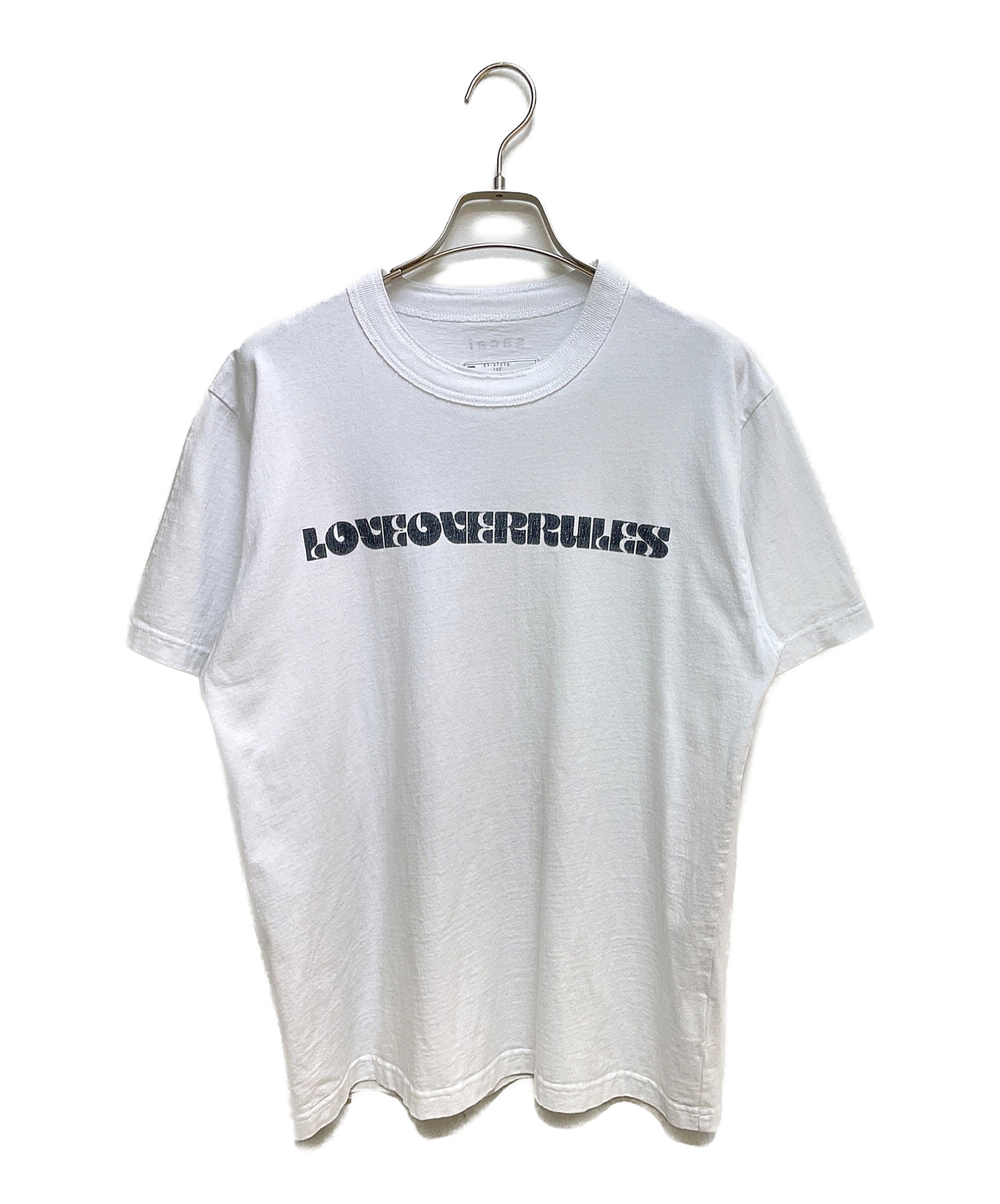 中古・古着通販】sacai (サカイ) Love Over Rules TEE ホワイト サイズ