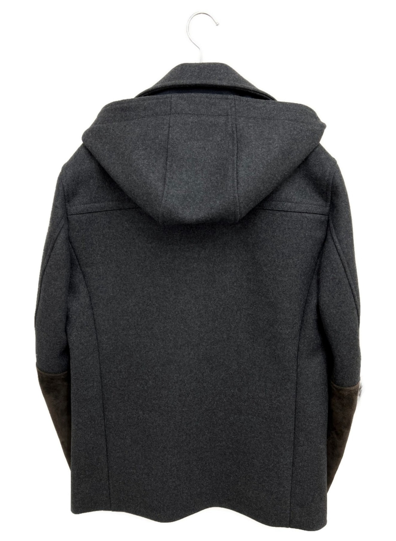 中古・古着通販】GUCCI (グッチ) スウェード切替Pコート 中古・古着通販】GUCCI (グッチ) スウェード切替Pコート