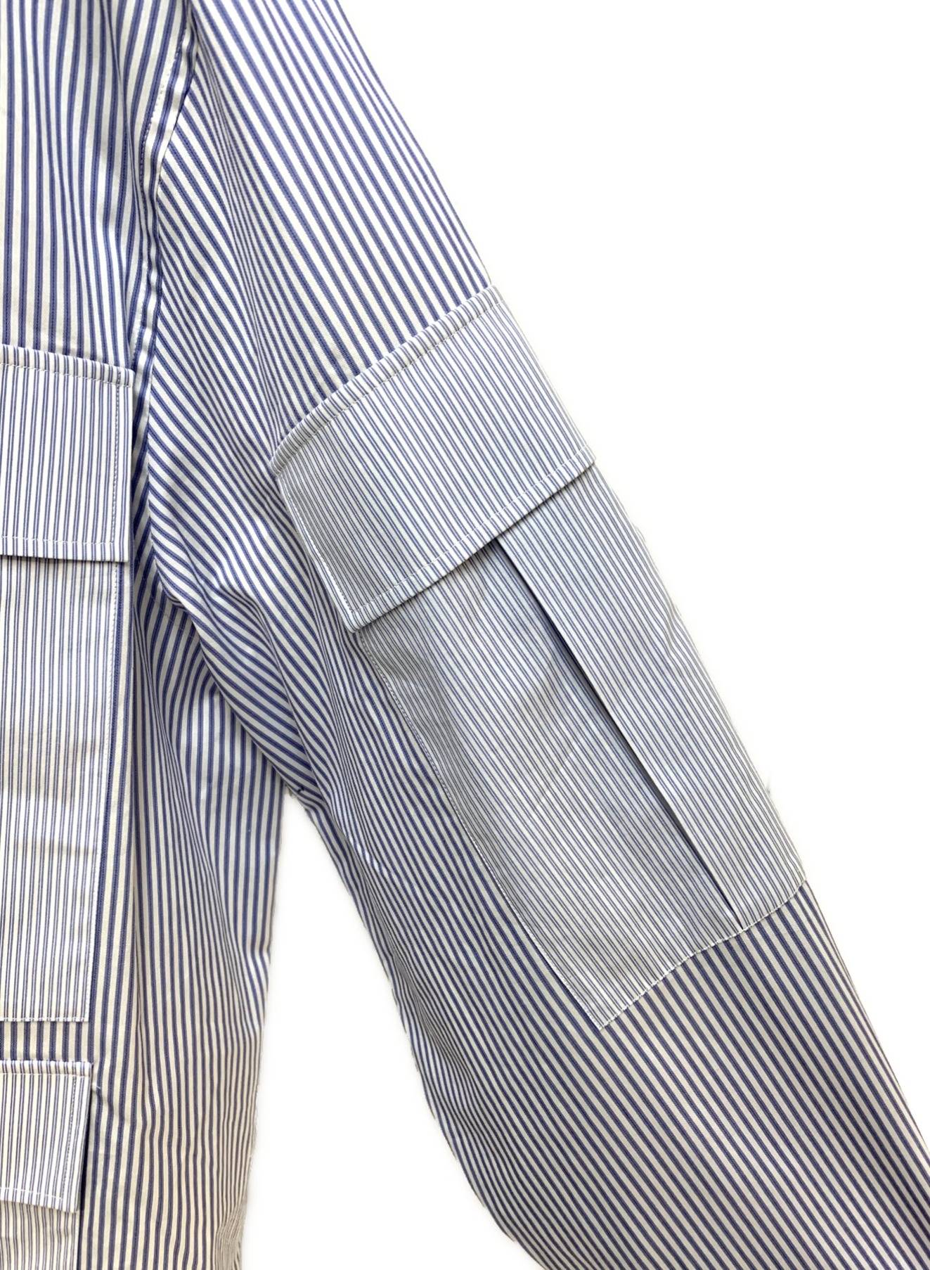 LOEWE トロンプルイユストライプシャツ 中古・古着通販】LOEWE (ロエベ) マルチポケットストライプシャツ