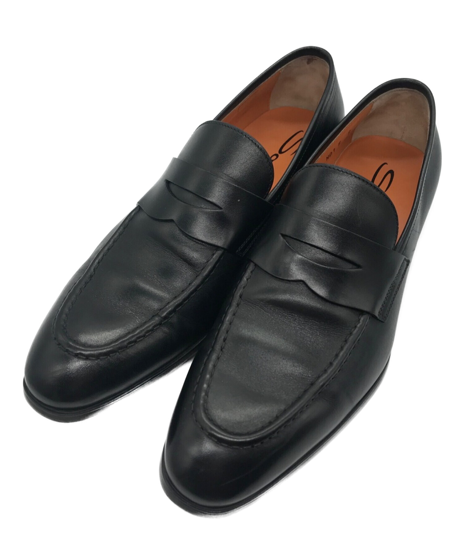 中古・古着通販】Santoni (サントーニ) コインローファー ブラック 