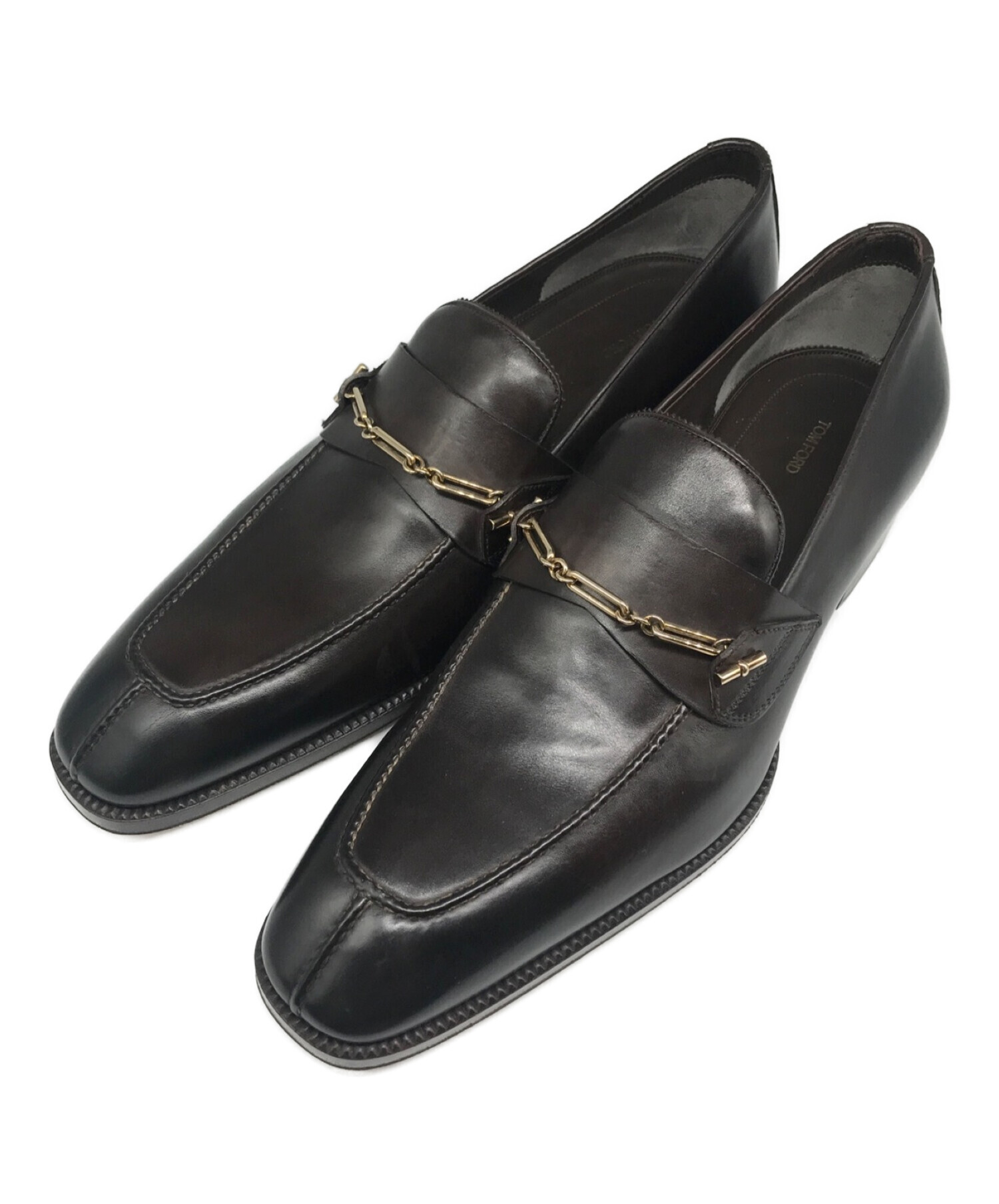 中古・古着通販】TOM FORD (トムフォード) チェーンビットローファー 