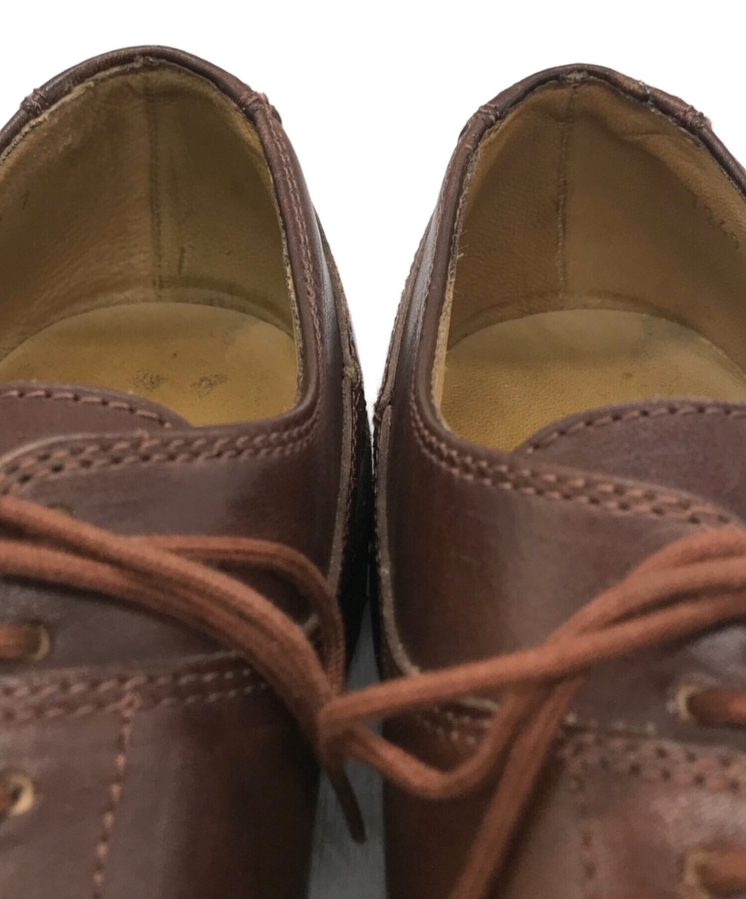 中古・古着通販】PARABOOT (パラブーツ) Vチップシューズ ブラウン 