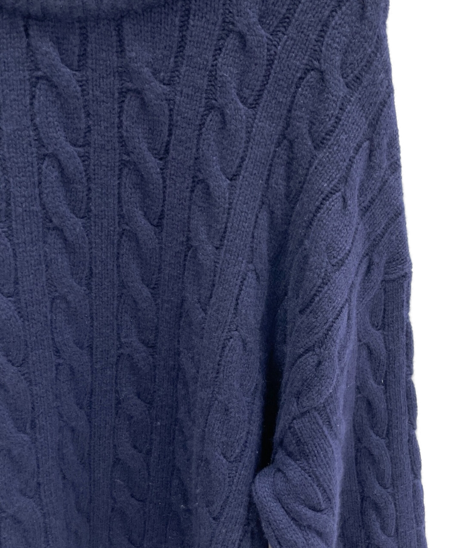 ドゥーズィエムクラス Oversized Cable ニット ネイビー