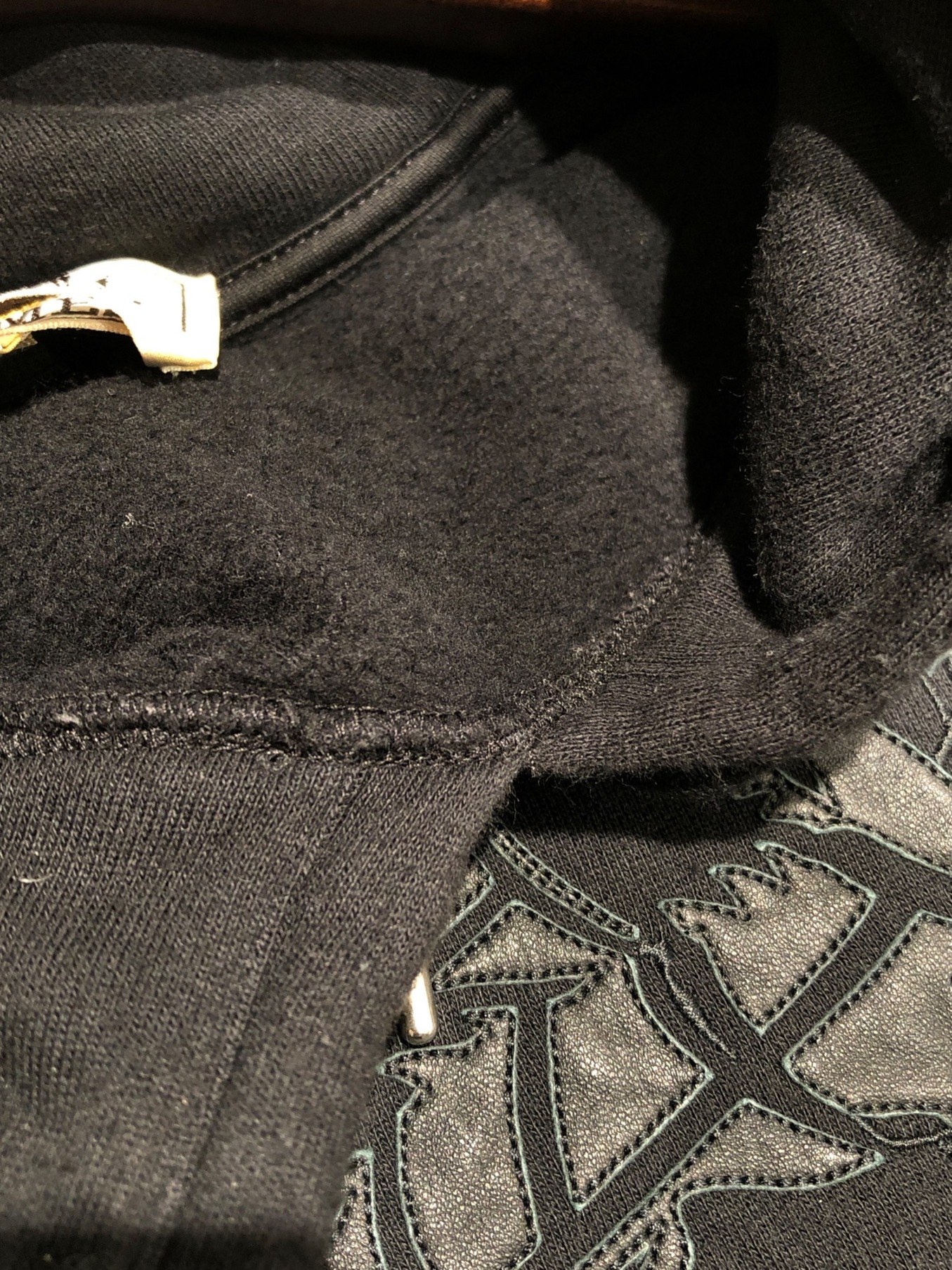 HERMES エクスリブリス ドラゴン　パーカー　レザー　ブラック　Lサイズ 即完売モデル HERMES エルメス ドラゴン パーカー Lサイズ