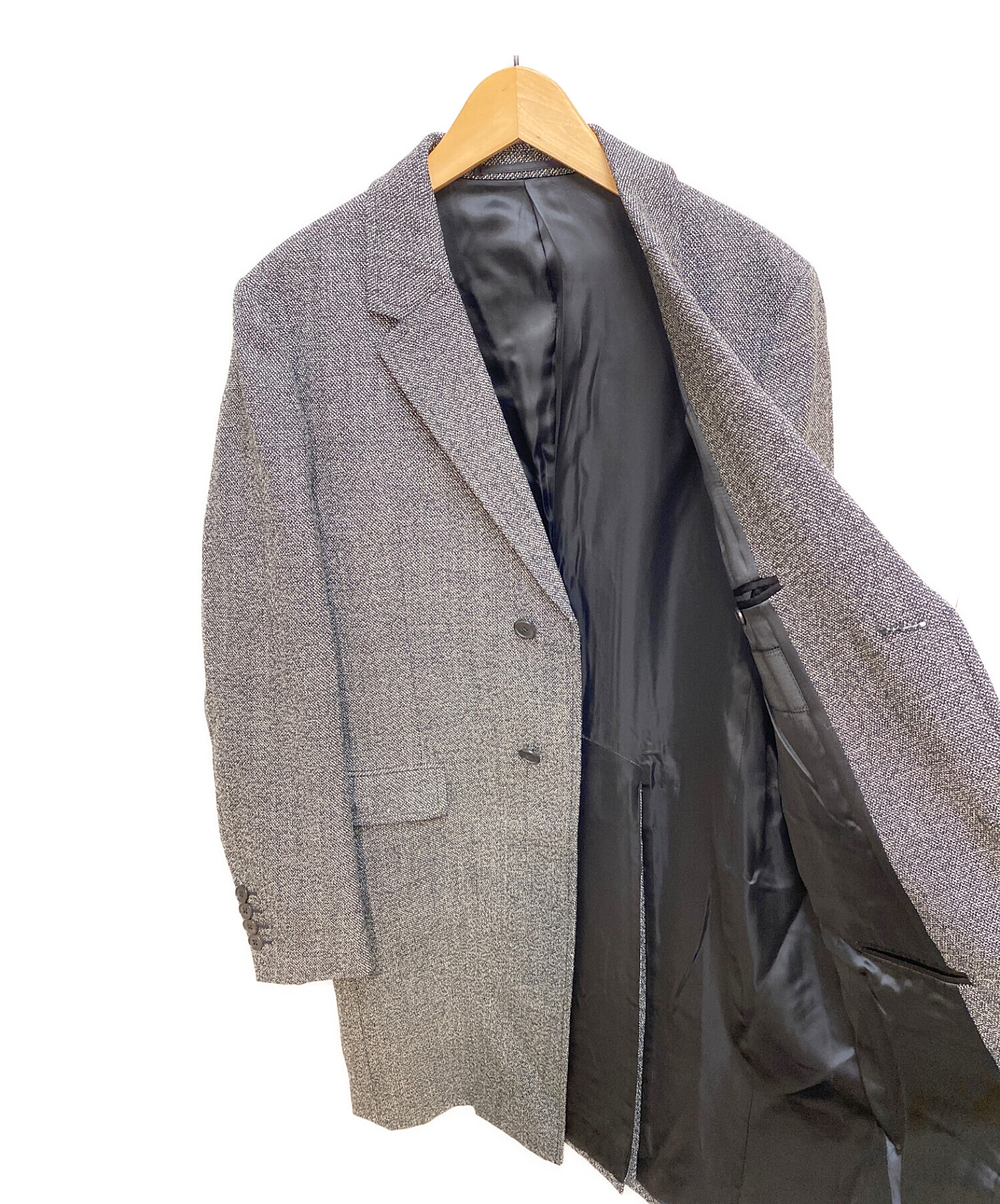 中古・古着通販】PRADA (プラダ) チェスターコート グレー サイズ:50R