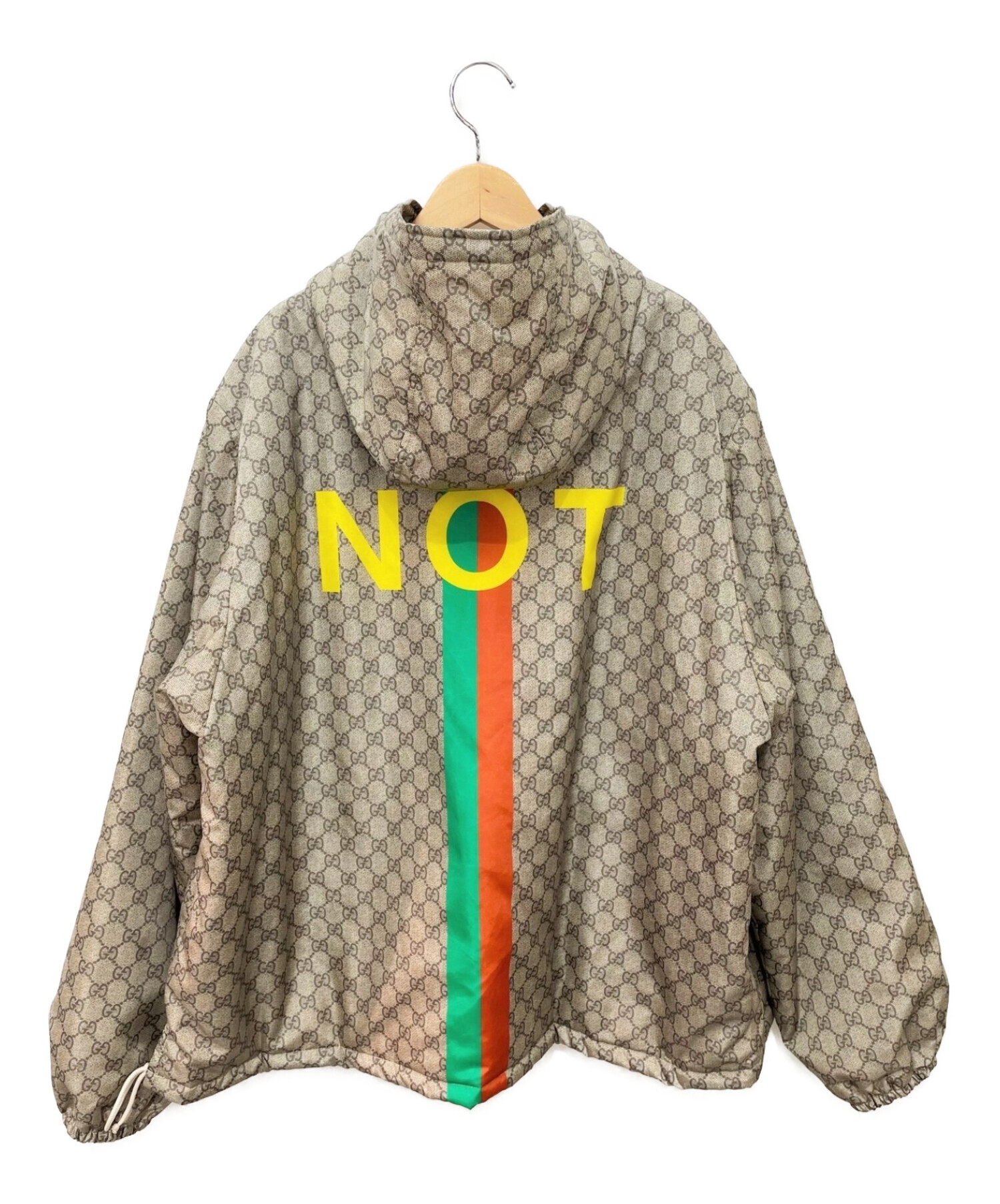 中古・古着通販】GUCCI (グッチ) Fake/Not Print GG Nylon Jacket