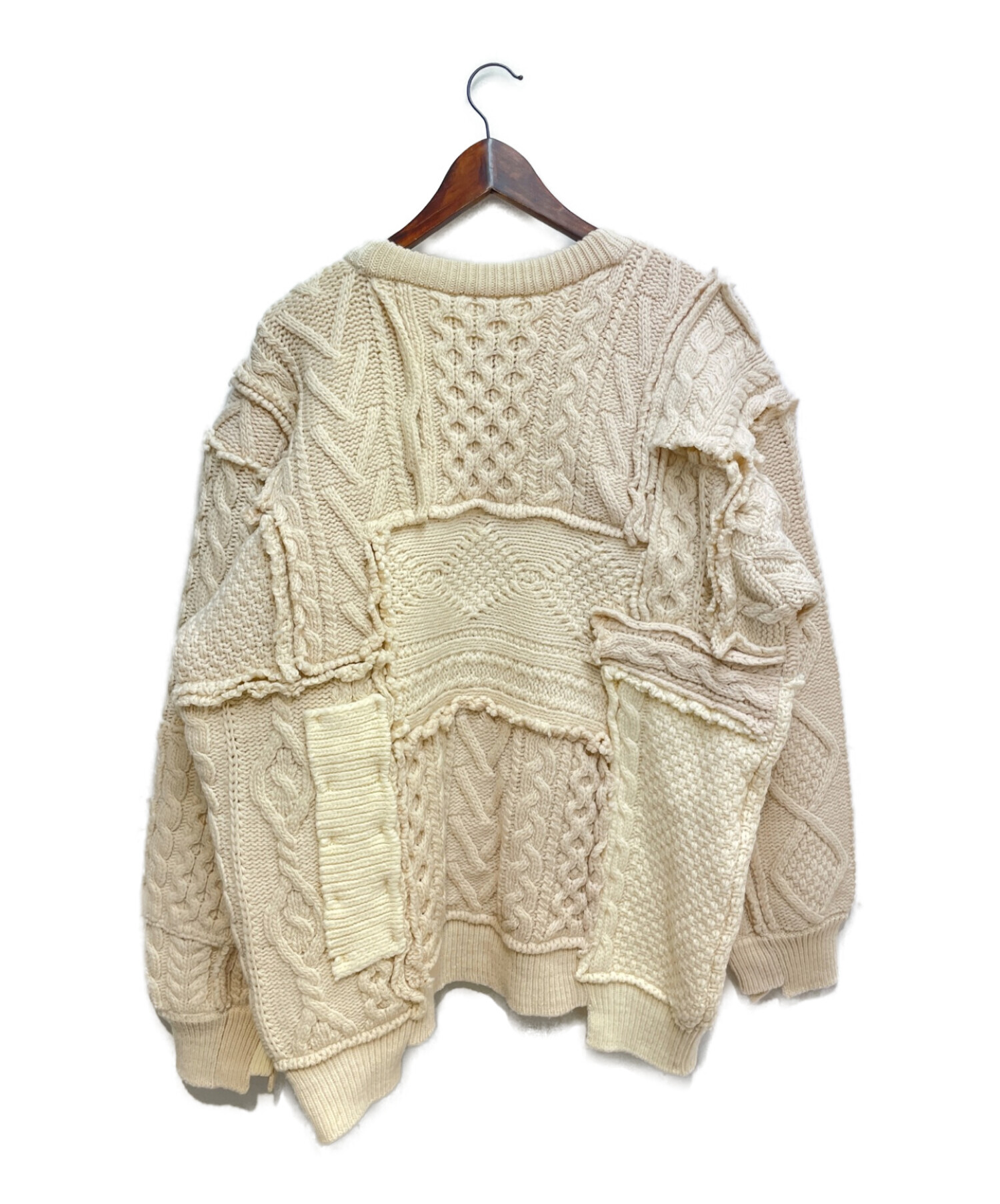 中古・古着通販】stein (シュタイン) OVERSIZED INTERLACED CABLE KNIT 