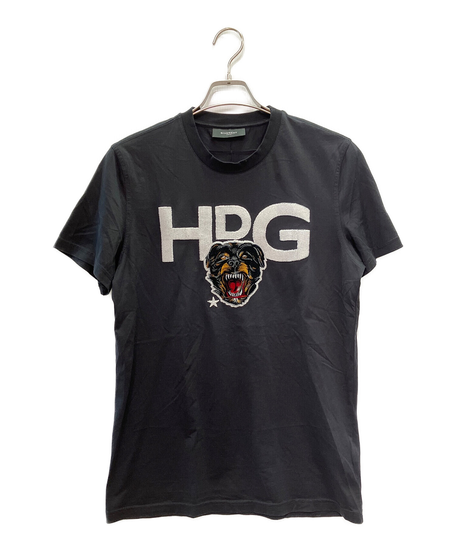GIVENCHY ロットワイラー Tシャツ ブラック 中古・古着通販】GIVENCHY (ジバンシィ) BLACK HDG ROTTWEILER SHIRT