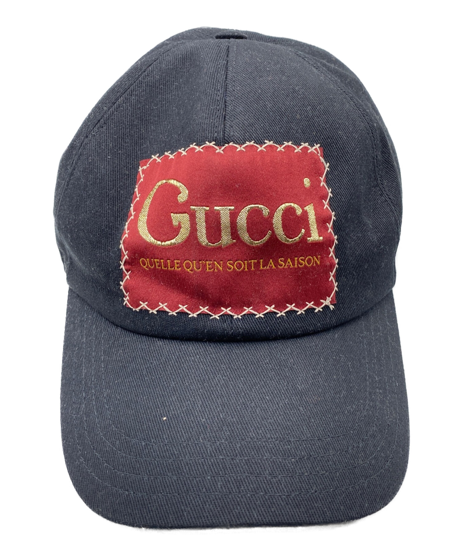 中古・古着通販】GUCCI (グッチ) ヴィンテージキャップ ブラック