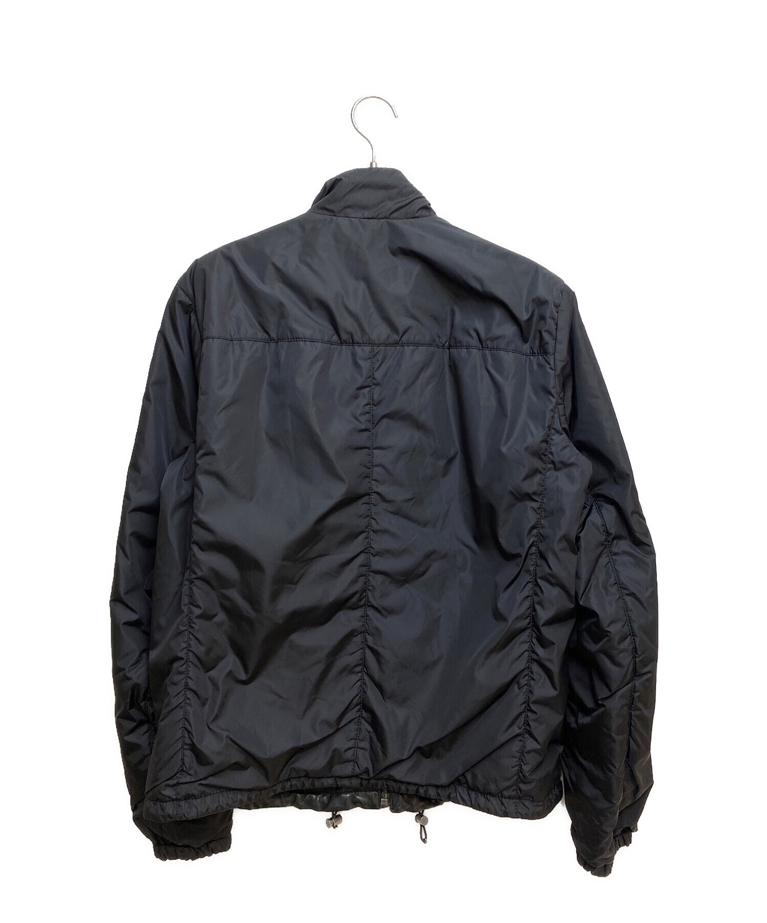 中古・古着通販】PRADA (プラダ) リバーシブルレザーブルゾン ブラック 