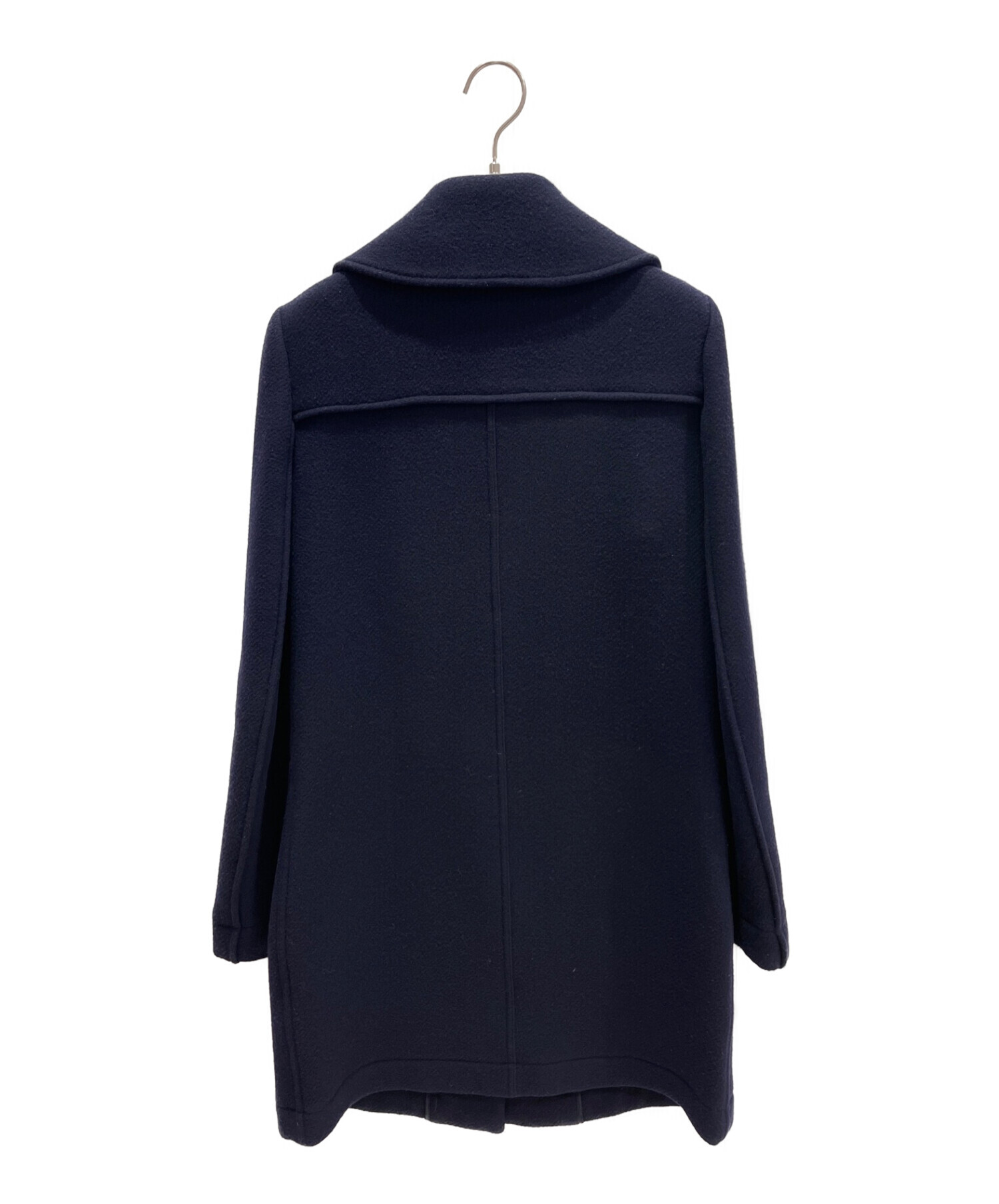 中古・古着通販】CHANEL (シャネル) ウールロングコート ネイビー 