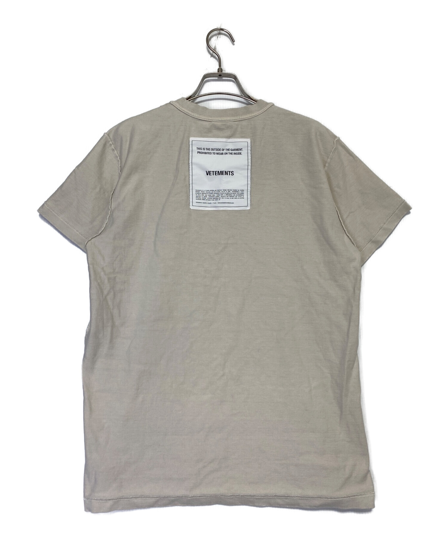 中古・古着通販】VETEMENTS (ヴェトモン) Regular Inside-Out Tee 