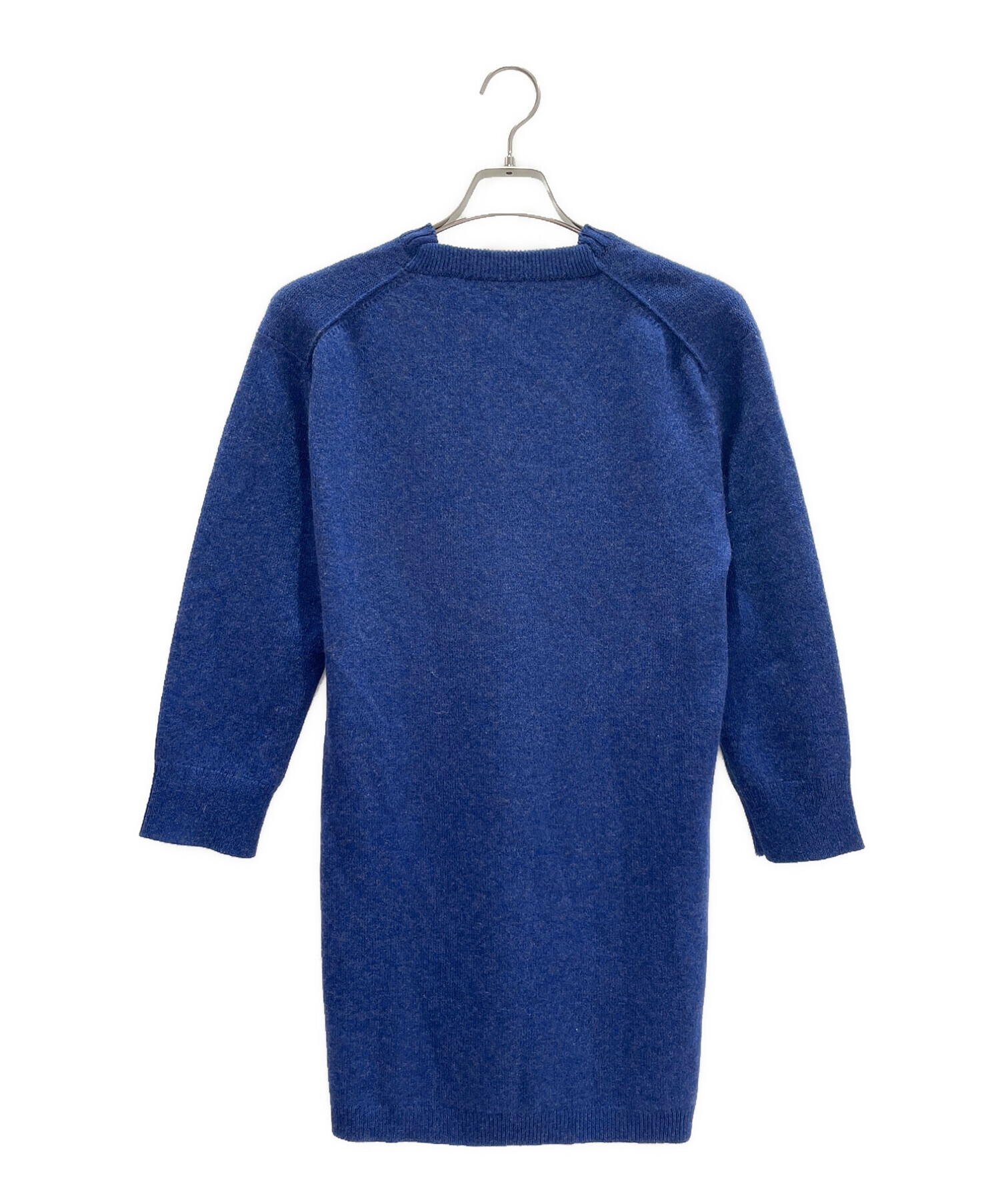 中古・古着通販】HERMES (エルメス) カシミヤニットワンピース ブルー