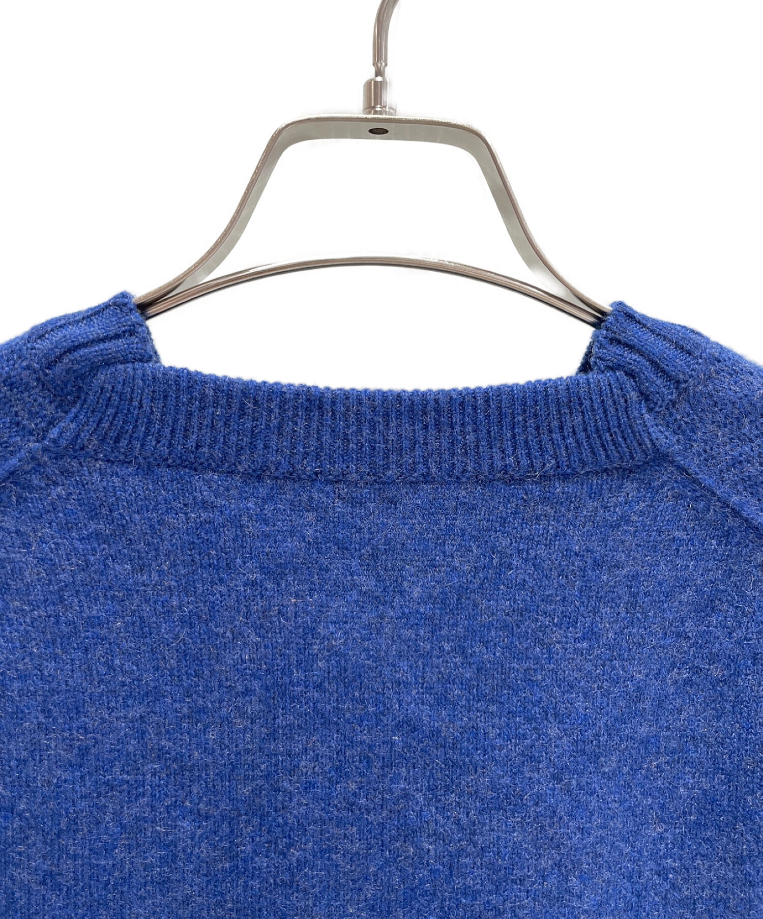 HERMES エルメス ニットワンピース ワンピース 青　長袖 タイトフィット HERMES エルメス ニットワンピース ワンピース 青長袖 タイトフィット