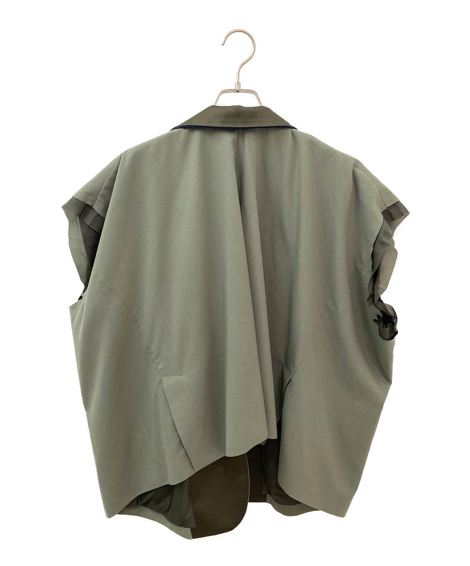 中古・古着通販】sacai (サカイ) Suiting Jacket オリーブ サイズ:1 
