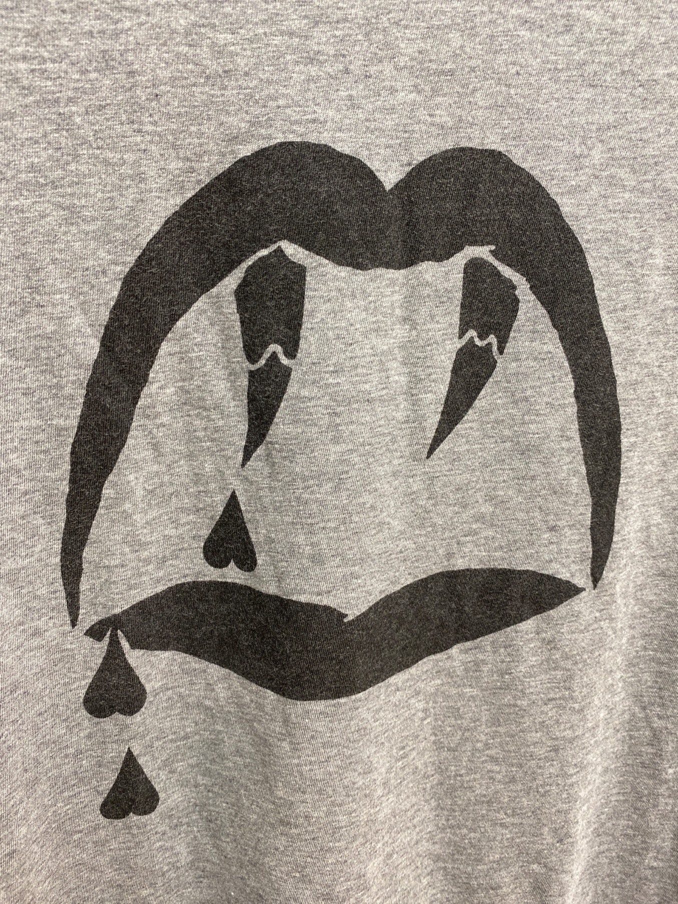 SAINT LAURENT PARIS ブラッドラスター Tシャツ　グレー 中古・古着通販】Saint Laurent Paris (サンローランパリ) ブラッド