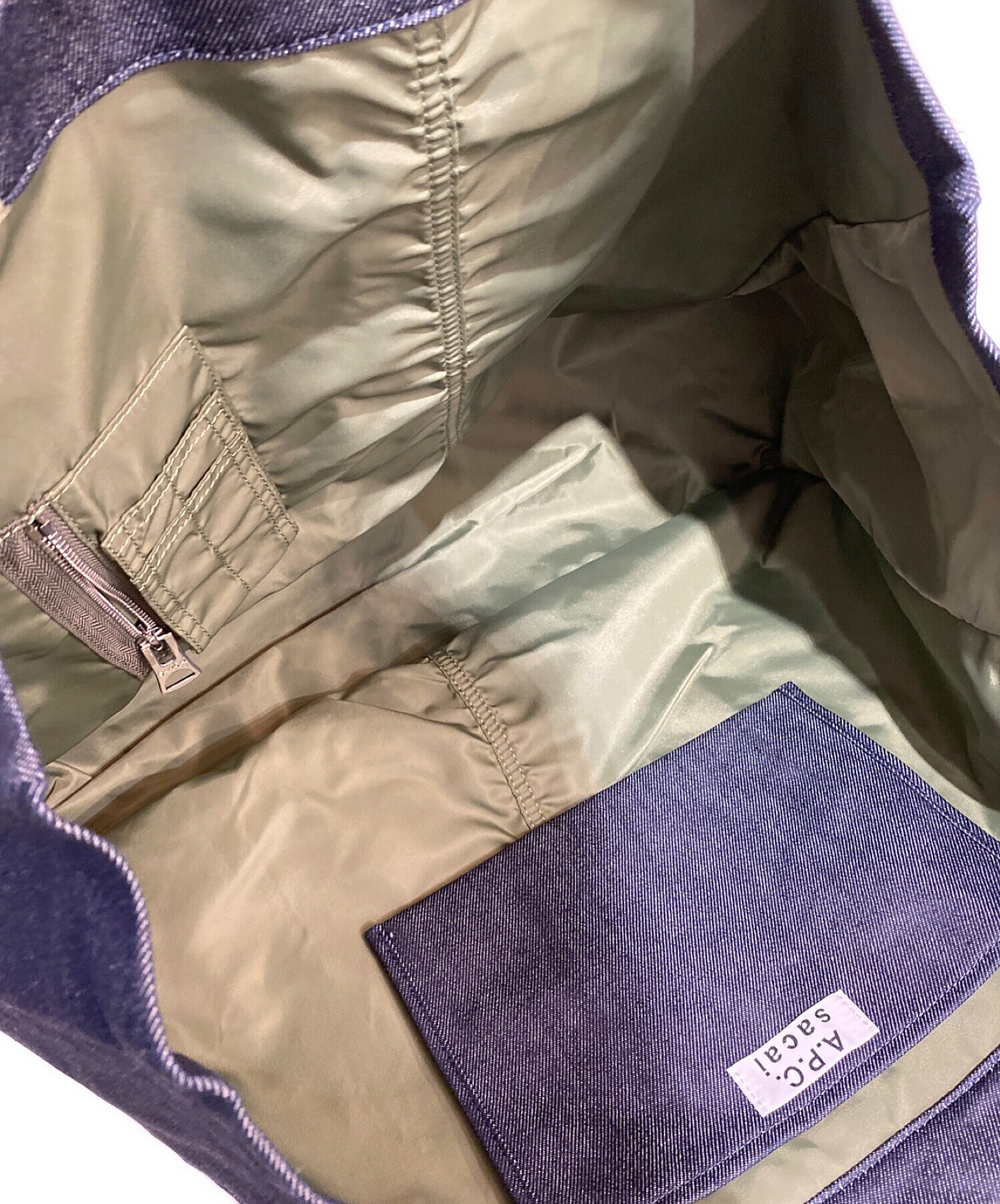 中古・古着通販】sacai (サカイ) ×A.P.C デニムトートバッグ