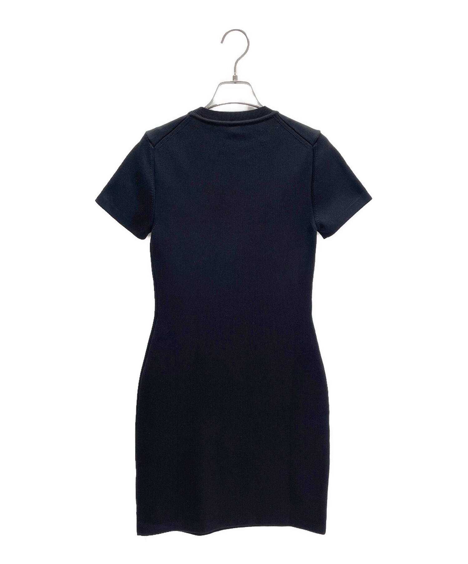 中古・古着通販】HERMES (エルメス) ニットワンピース ブラック サイズ