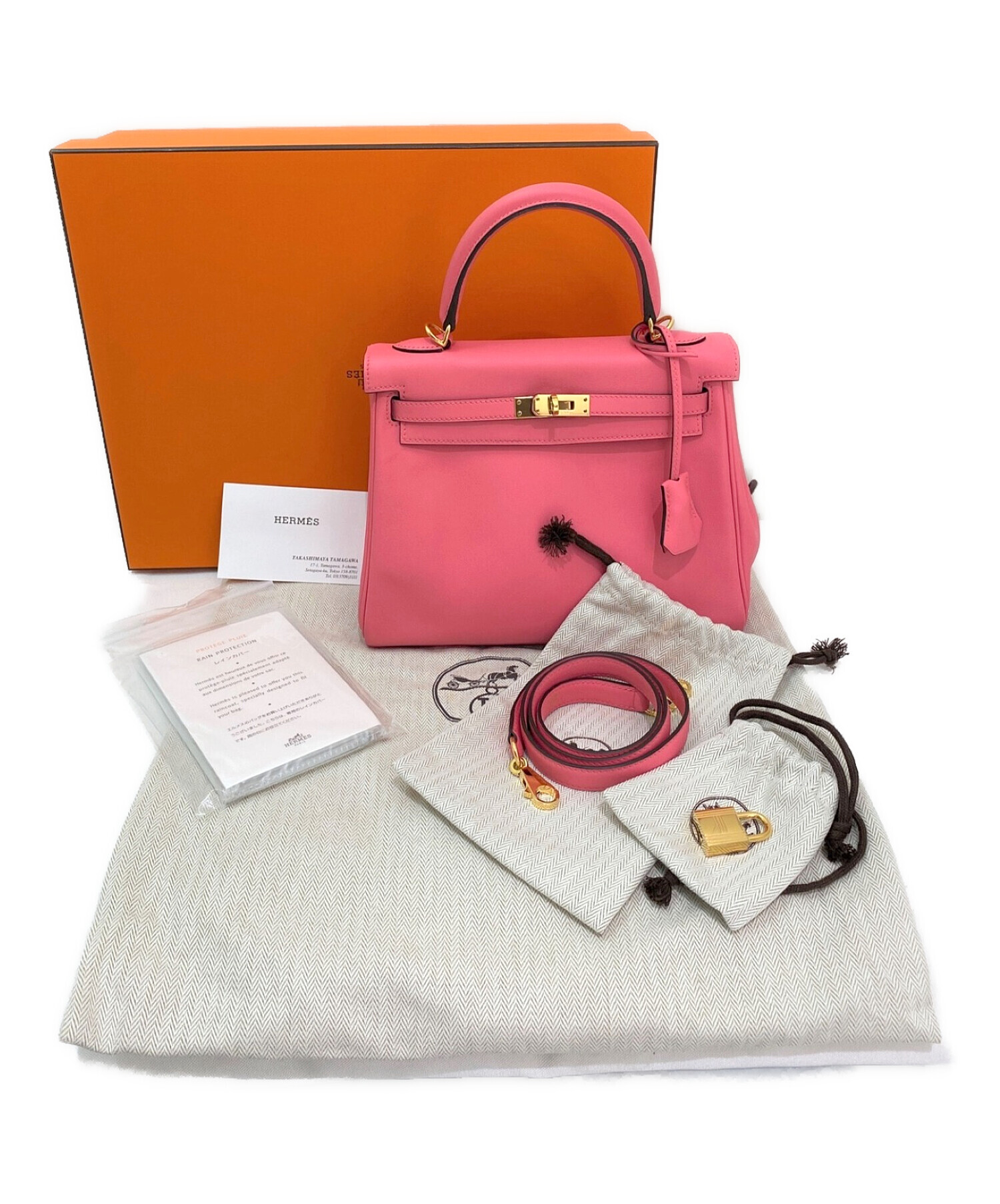 中古・古着通販】HERMES (エルメス) ケリー25 ローズアザレ サイズ:25 