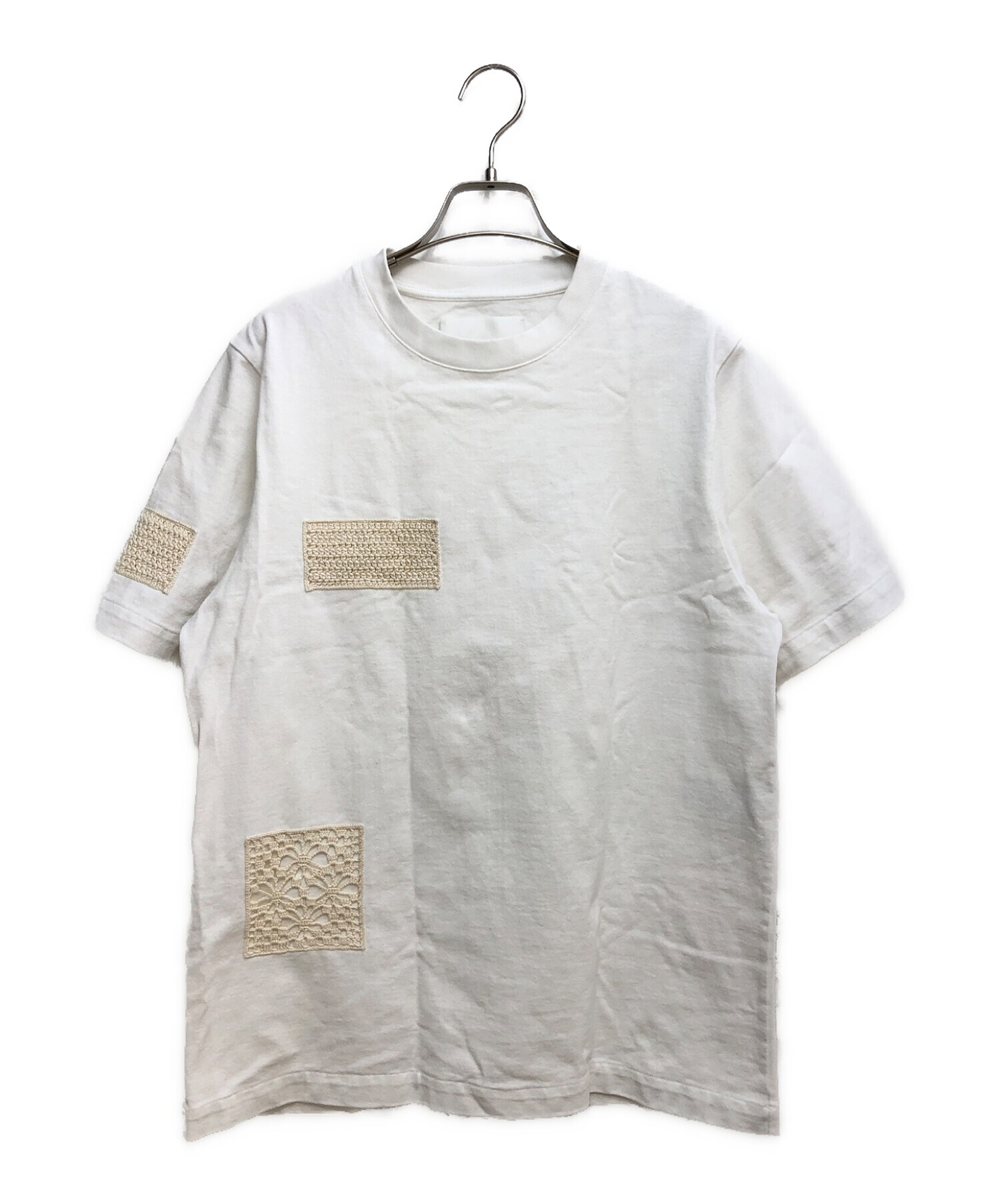 中古・古着通販】JIL SANDER (ジルサンダー) クロッシェパッチTシャツ 