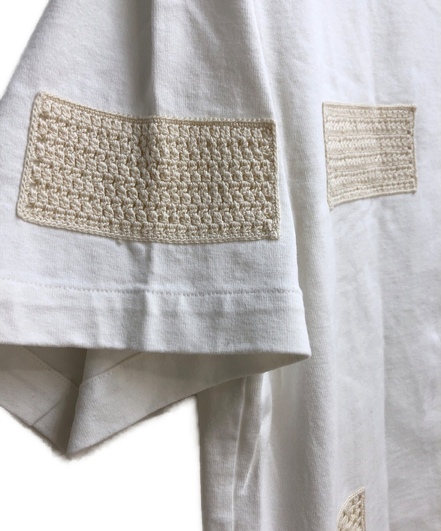 中古・古着通販】JIL SANDER (ジルサンダー) クロッシェパッチTシャツ 