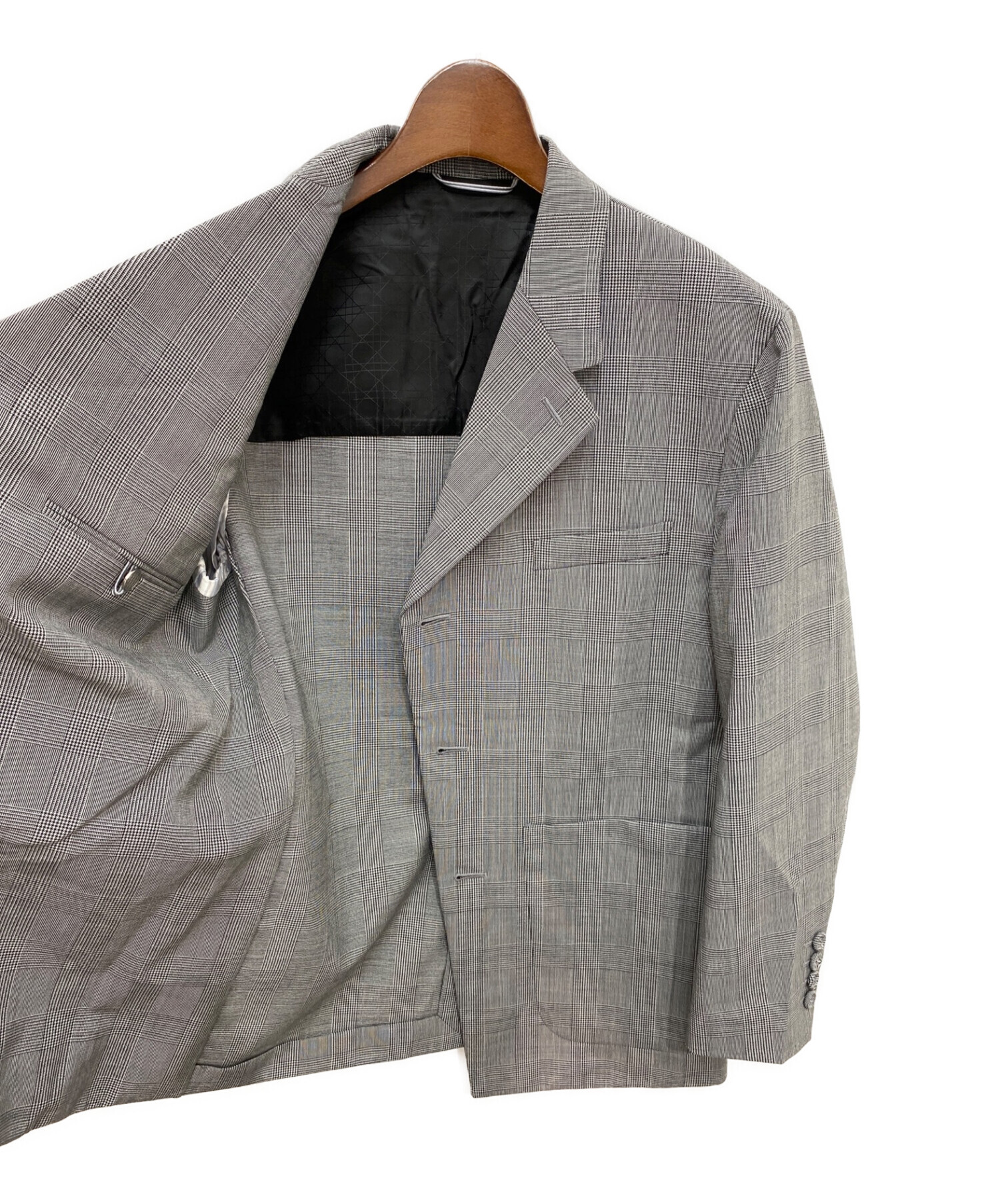 中古・古着通販】Dior (ディオール) PRINCES OF WALES JACKET グレー 