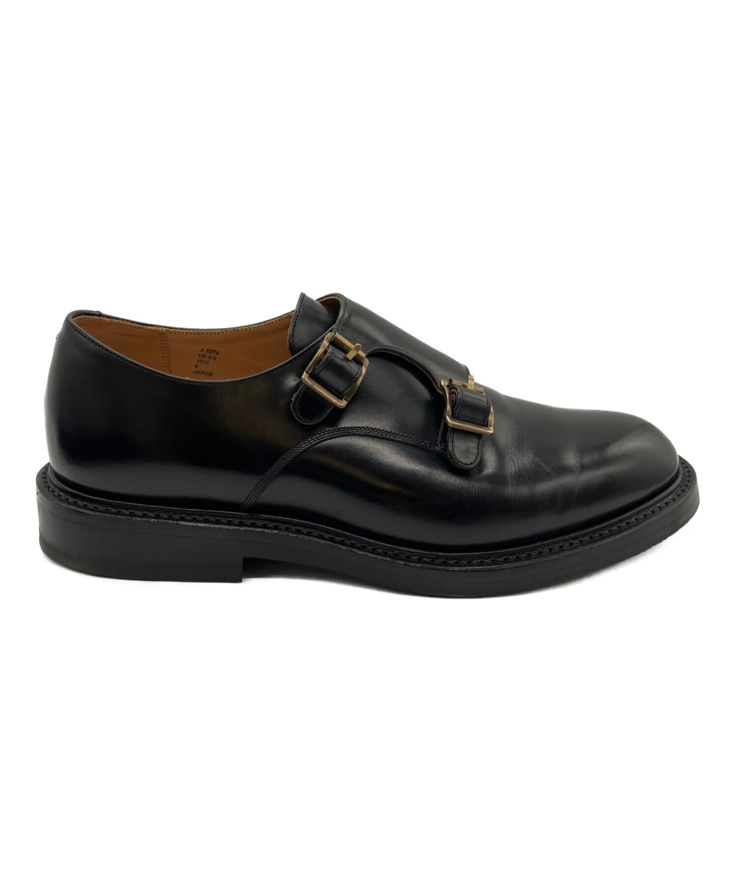専用【極美品】CALMANTHOLOGY ダブルモンク UK7.5 黒 中古・古着通販】CALMANTHOLOGY (カルマンソロジー) ダブルモンク