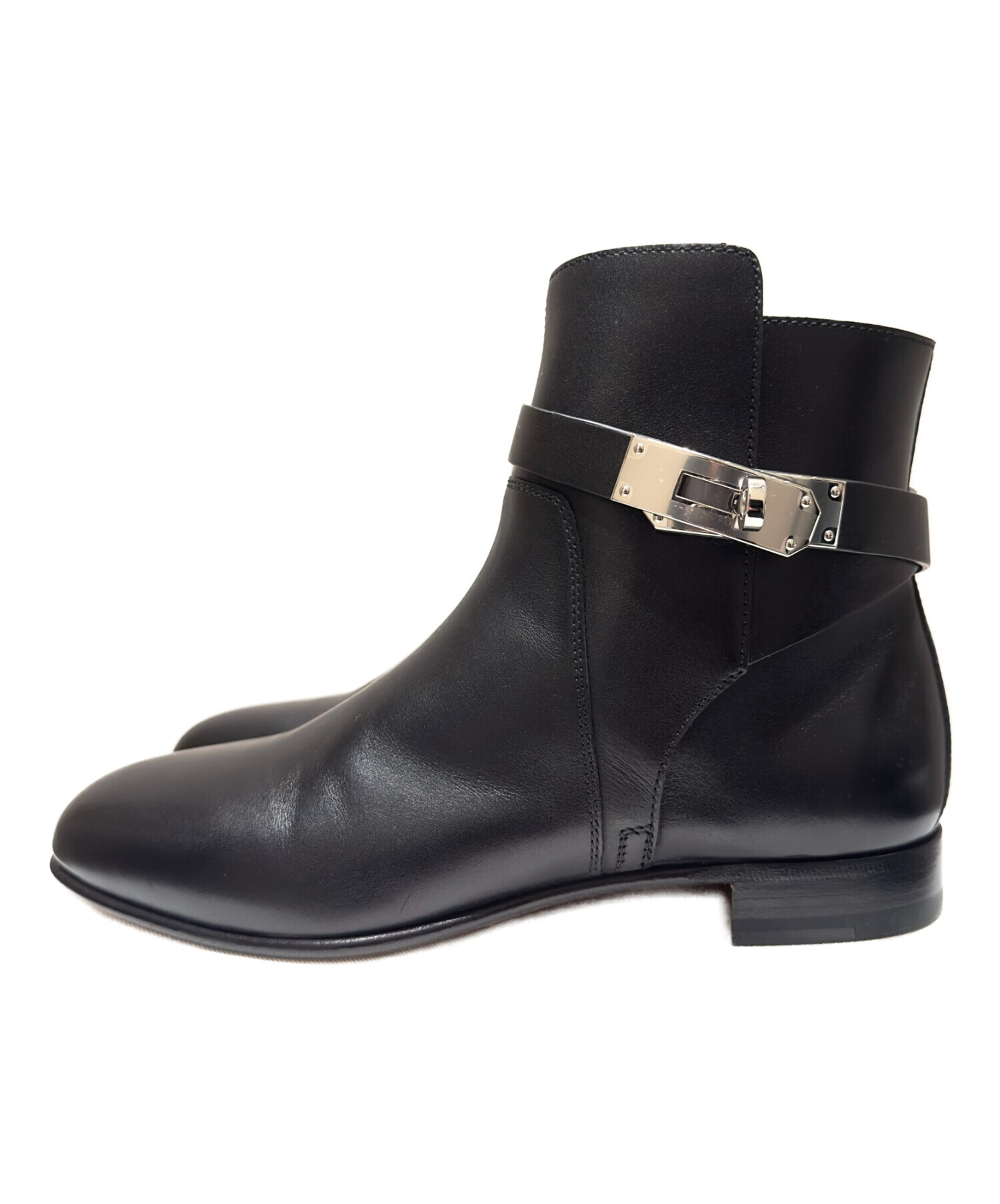 現行✨メンテ済み✨HERMES エルメス サンジェルマン ブーツ 36 1/2 エルメス サンジェルマン レザー ショートブーツ 36 レディース