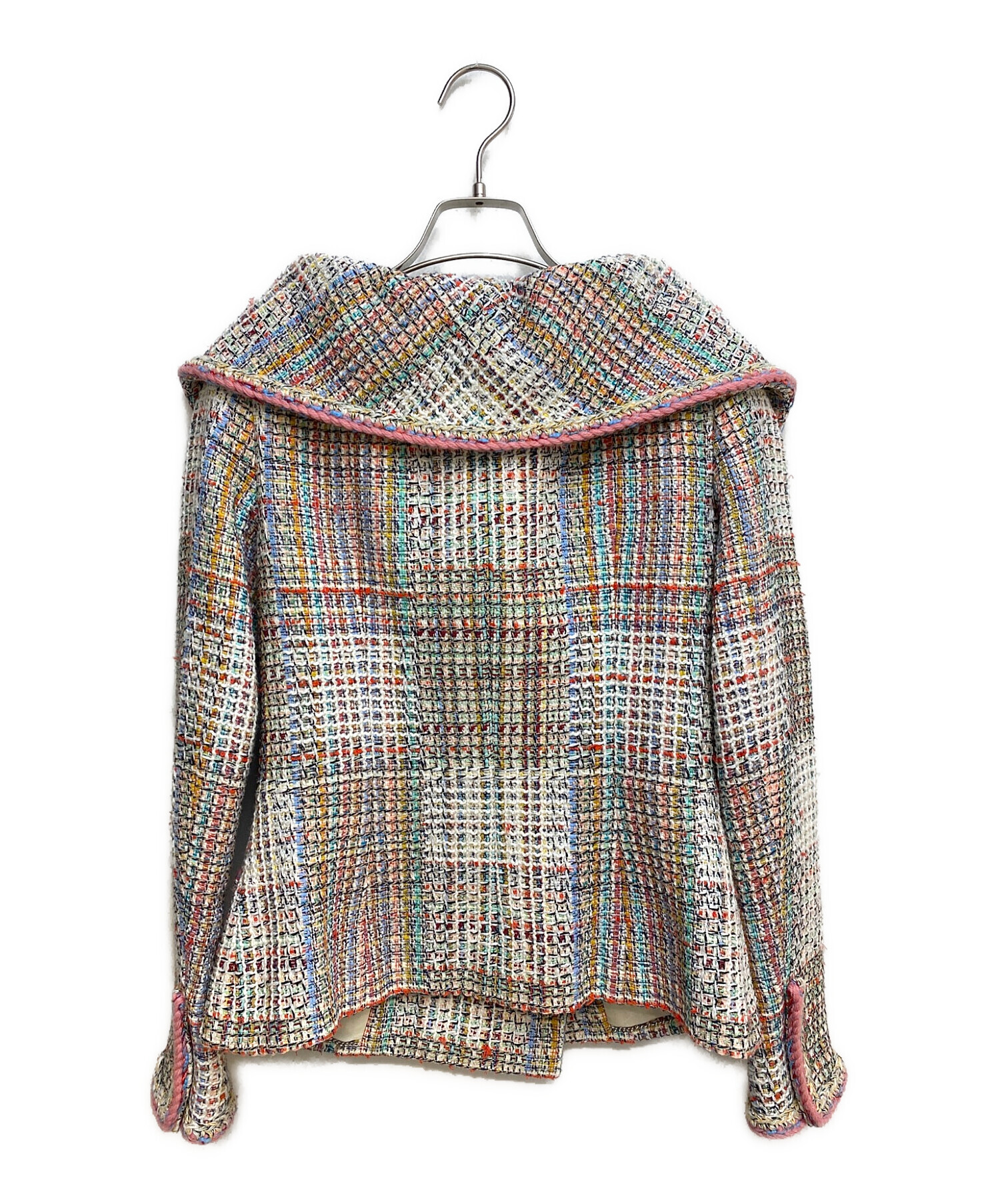 CHANEL　シャネルスーツ　セットアップ　36 中古・古着通販】CHANEL (シャネル) ツイードセットアップスーツ