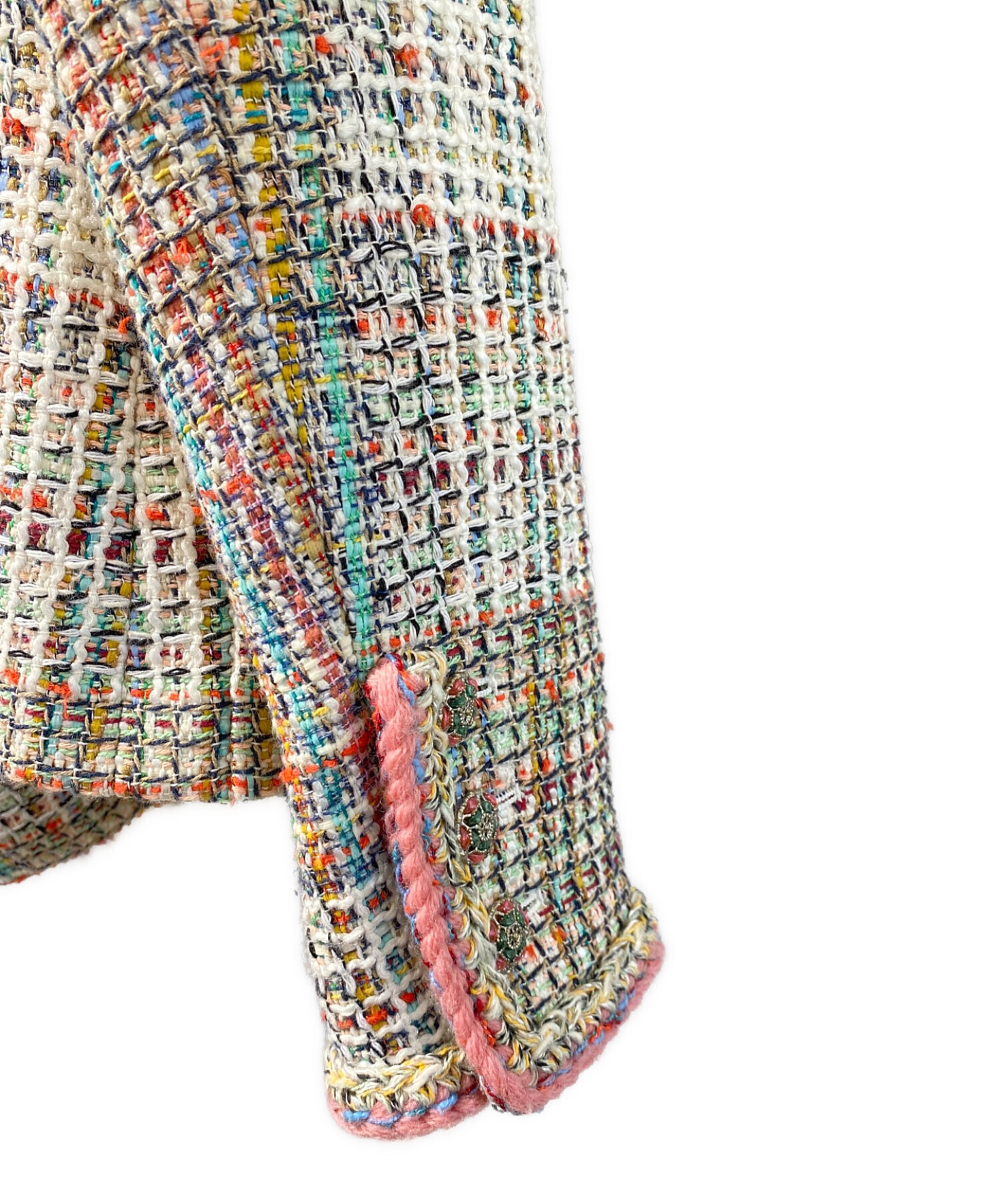 CHANEL　シャネルスーツ　セットアップ　36 中古・古着通販】CHANEL (シャネル) ツイードセットアップスーツ